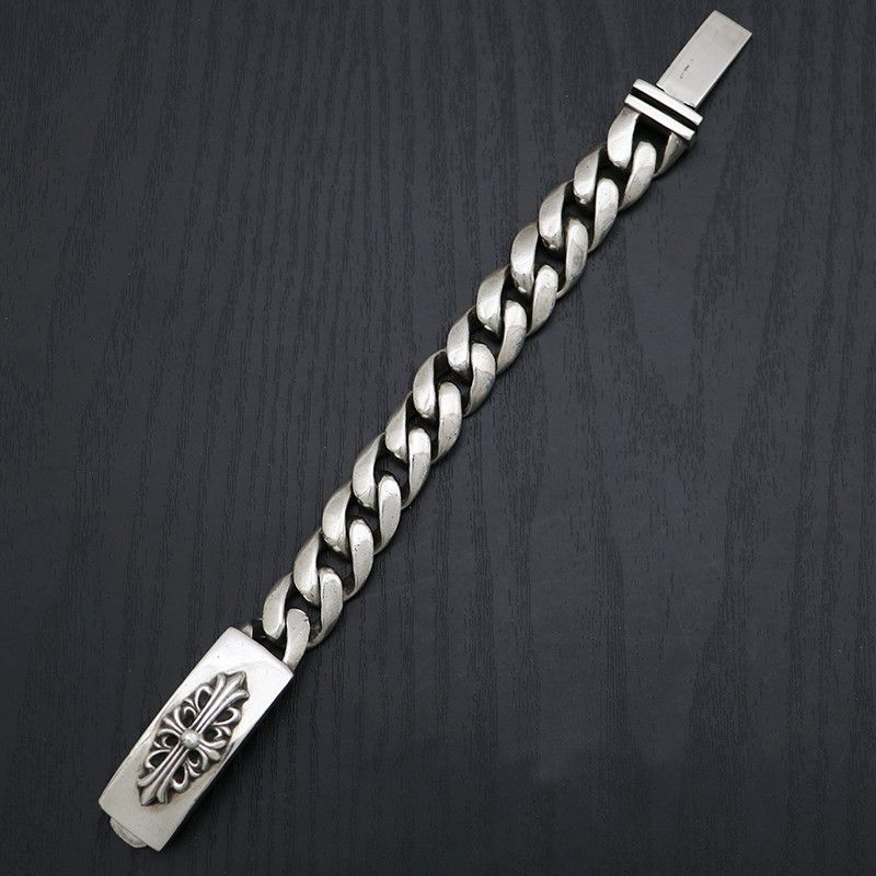 Chrome Hearts Chrome Hearts Floral Cross ID Bracelet | Grailed