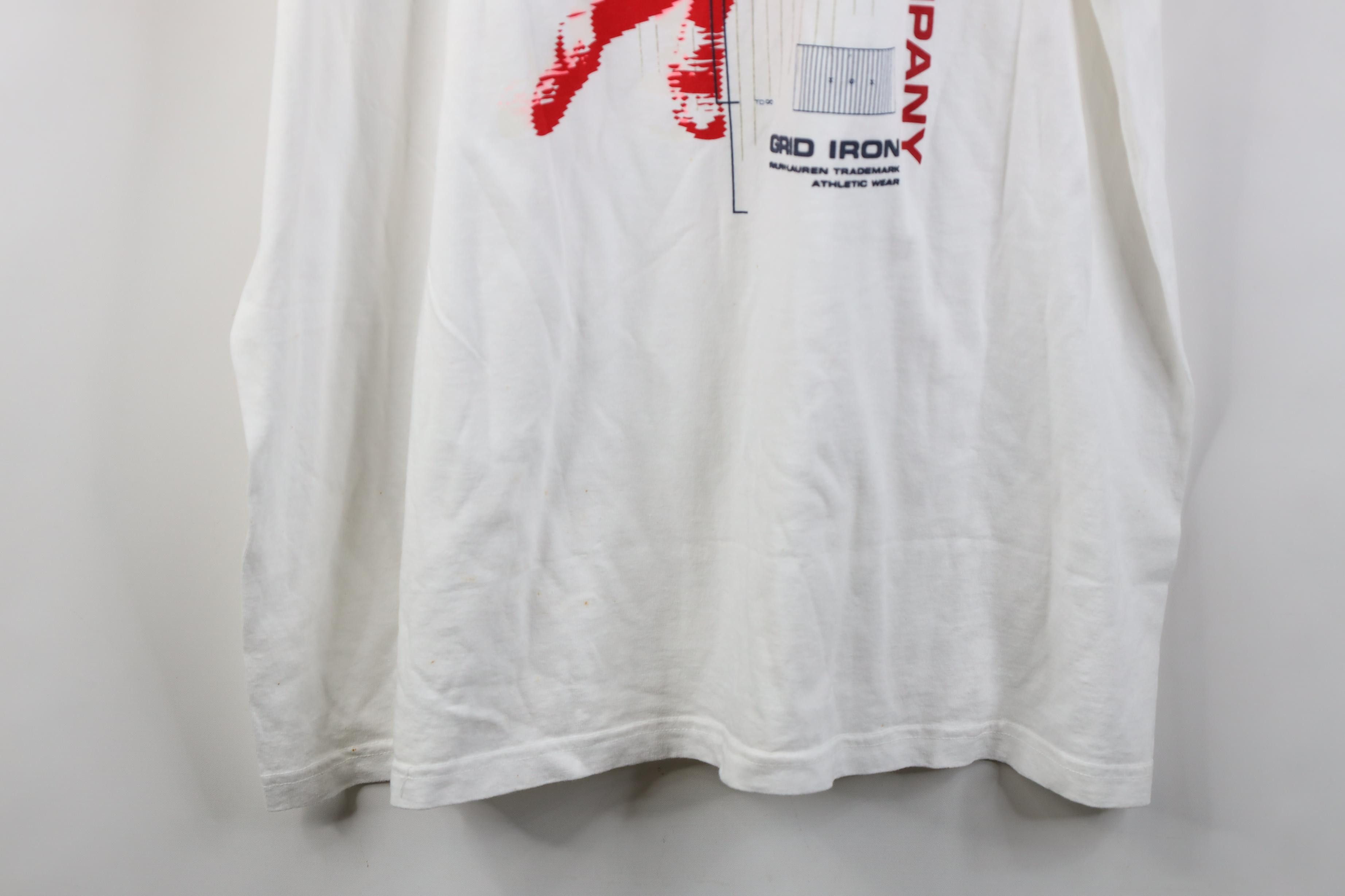 Polo Ralph Lauren Deadstock Vintage 90s Y2K Ralph Lauren Football T-Shirt Size US XL / EU 56 / 4 - 20 Thumbnail