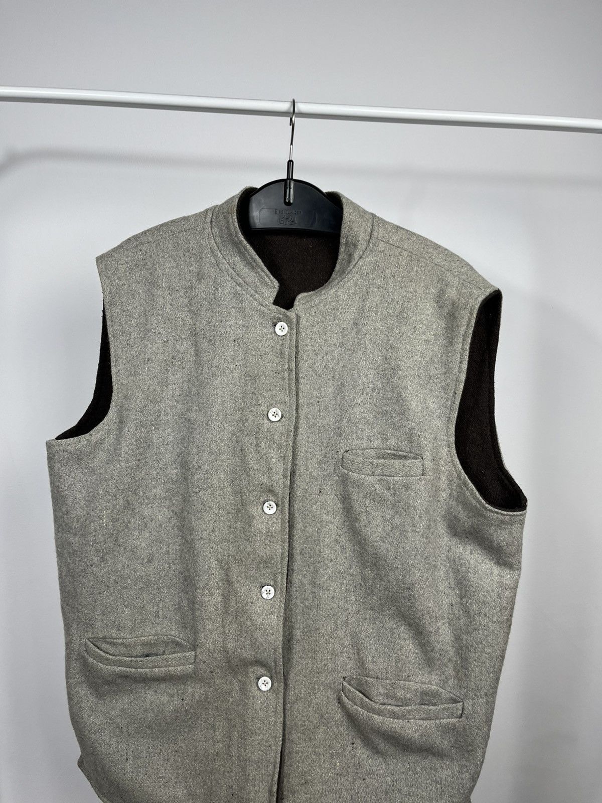 Other Vintage Reversible Wool Vest Button Up Classic Style Size US XL / EU 56 / 4 - 11 Thumbnail