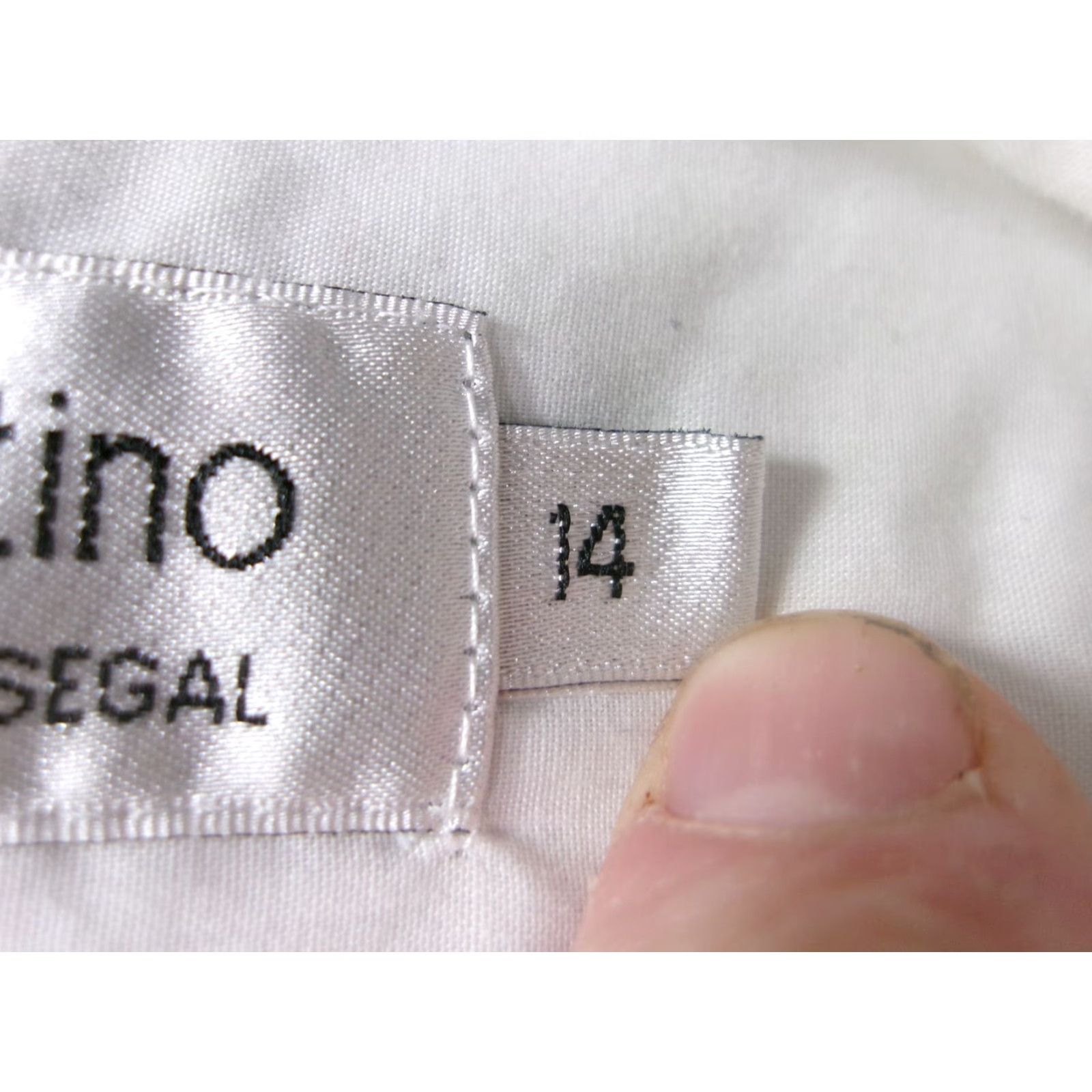 Vintage Lady Martino Shirt Women 14 White Short Sleeve Pleated Front Tuxedo Band Collar Size XL / US 12-14 / IT 48-50 - 7 Thumbnail