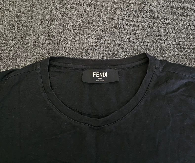 Fendi FENDI Black T-shirt Size US L / EU 52-54 / 3 - 3 Thumbnail
