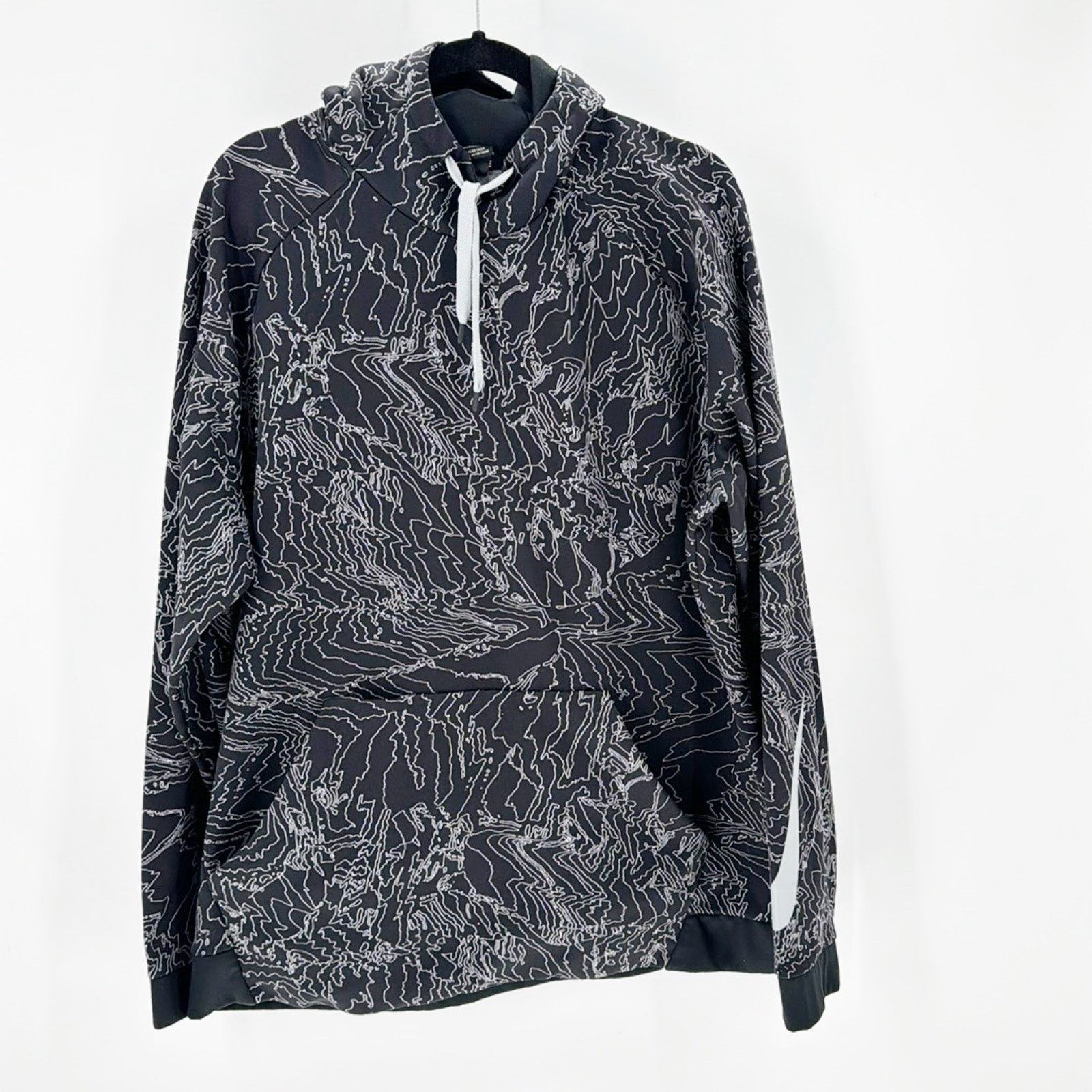 Nike Nike Mens Therma Training Hoodie Black gray swoosh sleeve Size US XXL / EU 58 / 5 - 1 Thumbnail