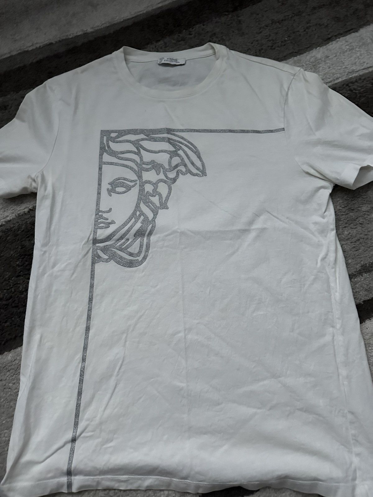 Versace Versace T shirt White/Silver Size US L / EU 52-54 / 3 - 1 Thumbnail