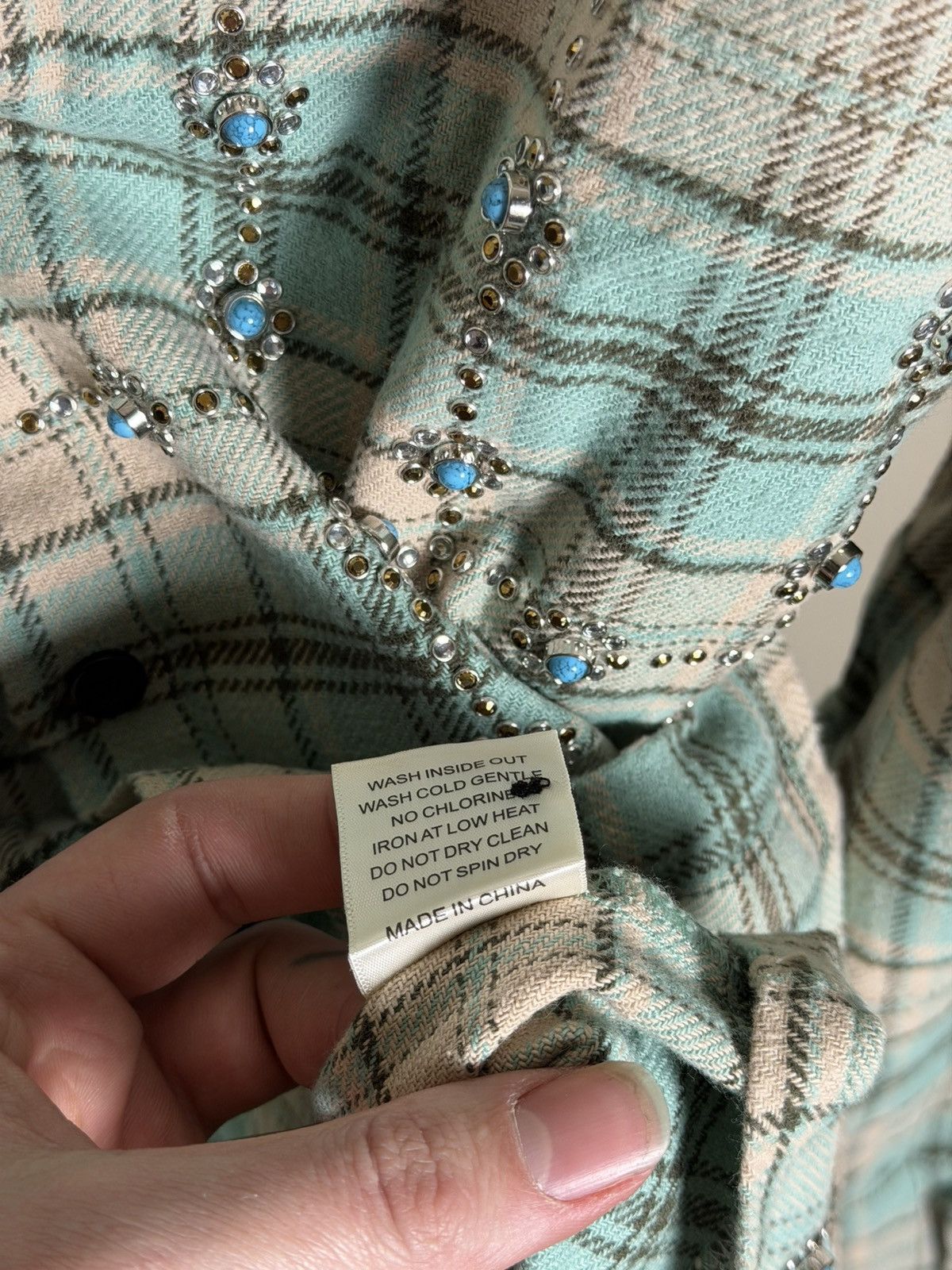 Vale Vale Forever Little Gems Flannel 'Green' Size US S / EU 44-46 / 1 - 7 Thumbnail