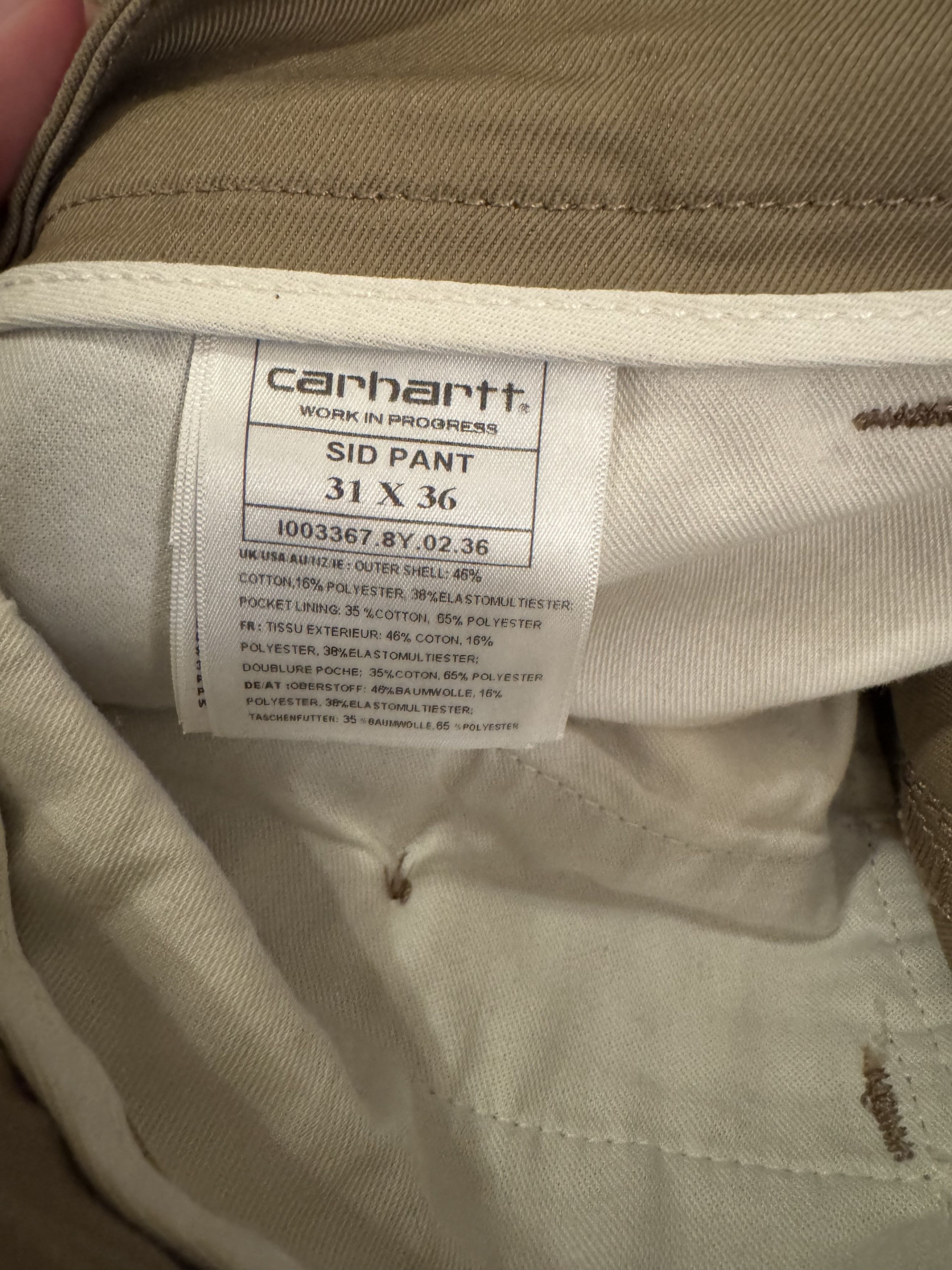 Carhartt Wip Carhartt Wip Sid Pant | Leather | 31x36 Size US 31 - 4 Thumbnail