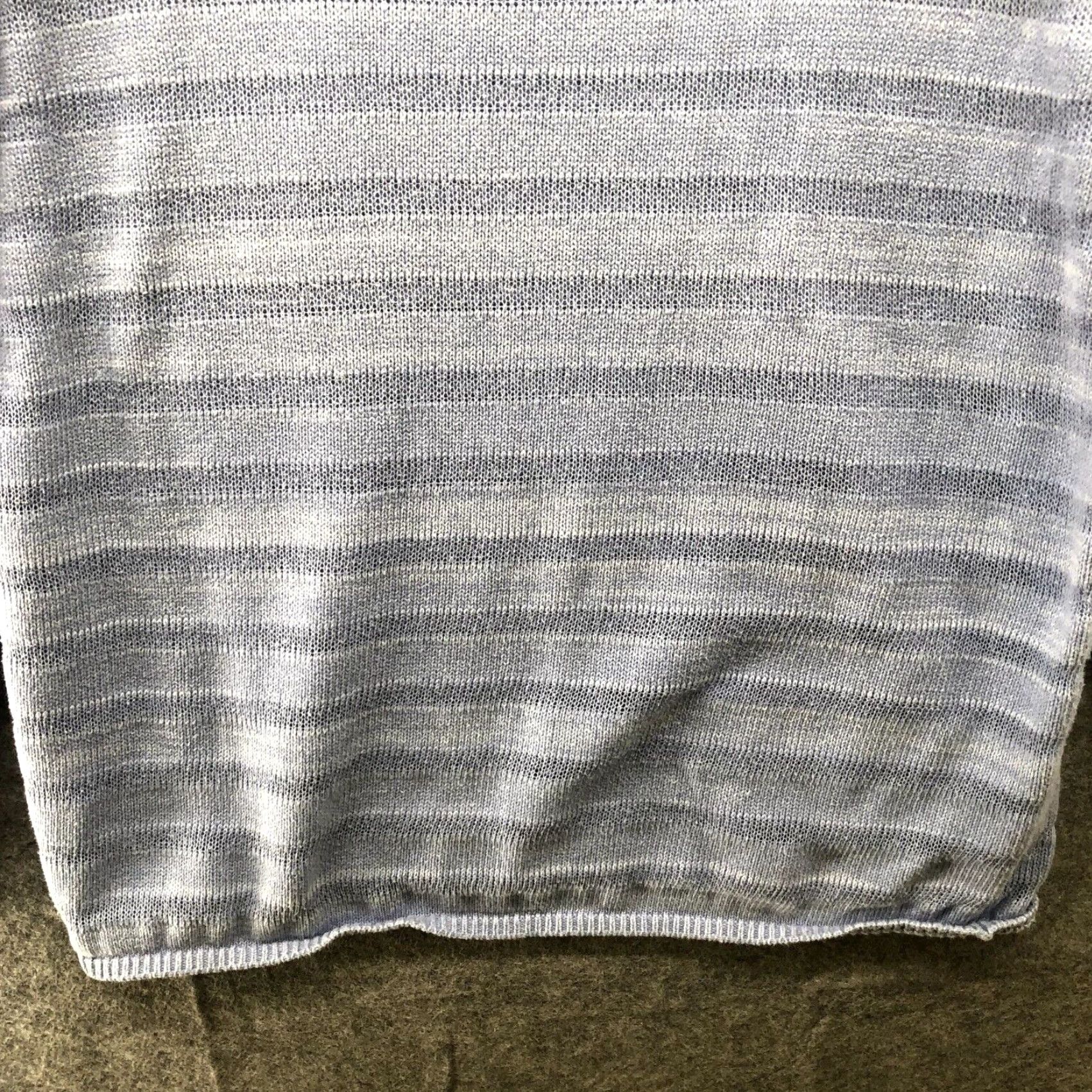 Ann Taylor Ann Taylor Sweater Womens Extra Large XL Dusty Blue Pullover Cotton Size XL / US 12-14 / IT 48-50 - 4 Thumbnail