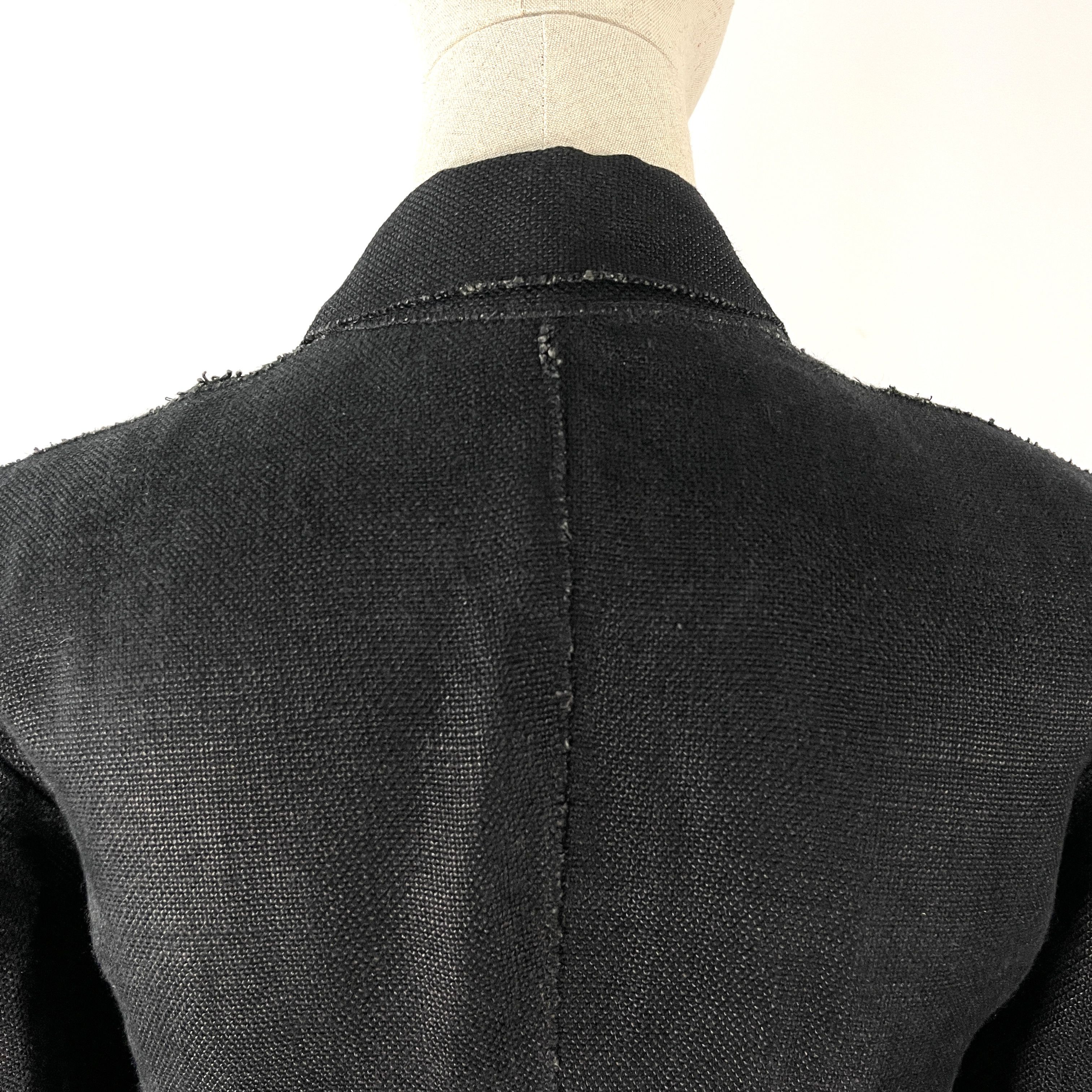 Balmain BALMAIN Black Linen Women's Blazer size 46 IT Size L / US 10 / IT 46 - 6 Thumbnail