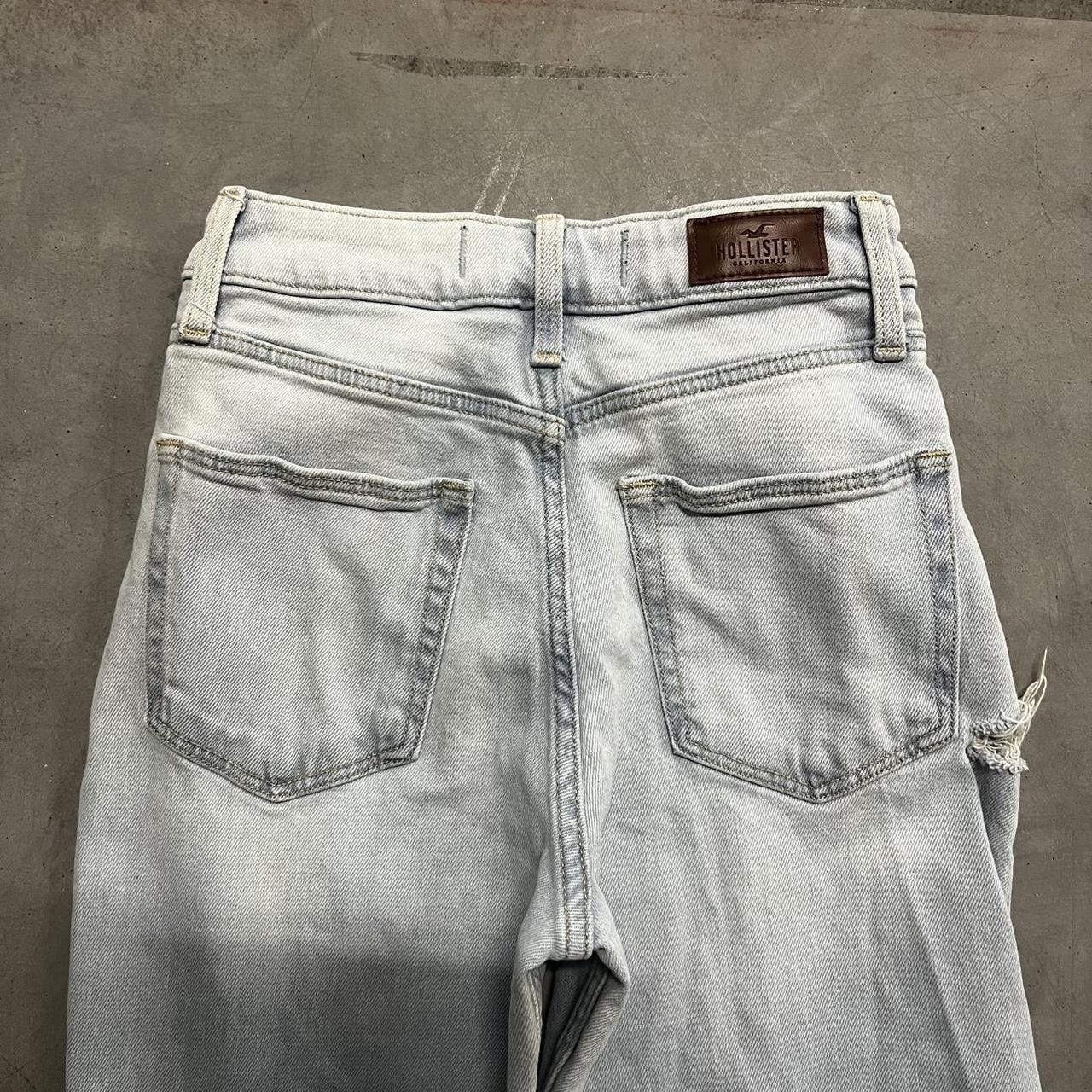 Vintage Crazy Vintage Y2K/2000s Super baggy High Rise Light Wash Denim Jeans ! Size 24" / US 00 / IT 34 - 5 Thumbnail