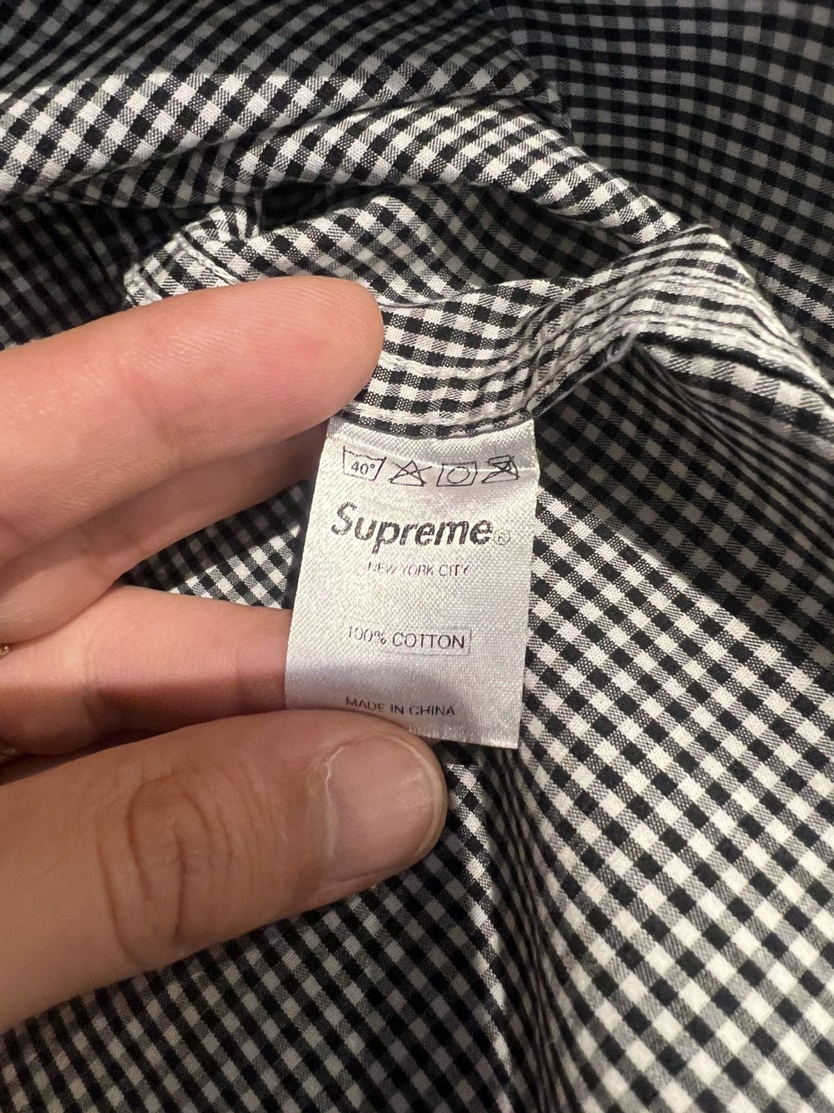 Supreme Supreme pre 2010 Gingham oxford button up shirt Size US XL / EU 56 / 4 - 4 Thumbnail