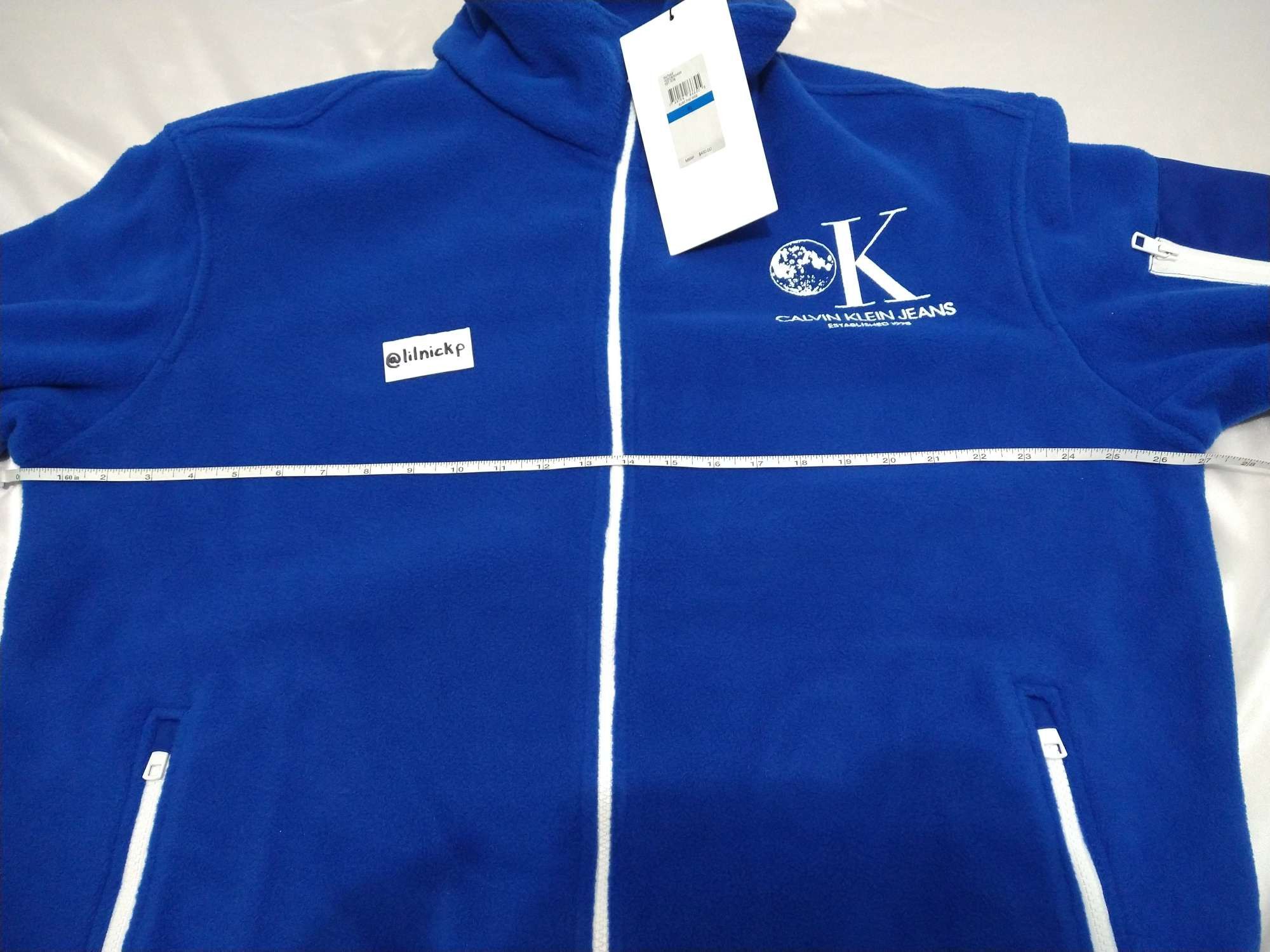 Calvin Klein 205W39NYC EST. 1978 Lunar Ascent OK Logo Fleece Jacket Size US XL / EU 56 / 4 - 4 Thumbnail