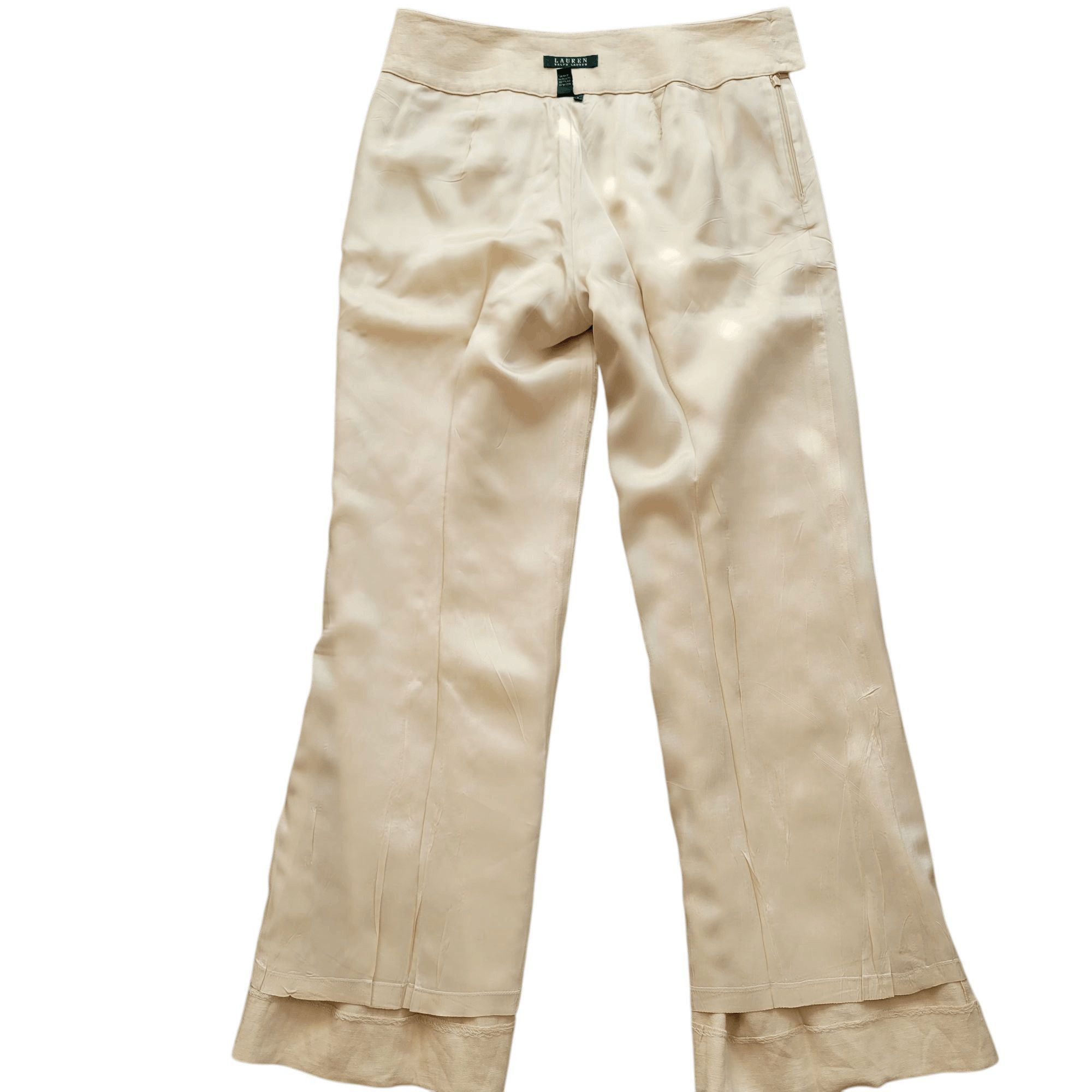 Ralph Lauren Wide-Leg Linen Pants Full Lining Size 6 Size 28" / US 6 / IT 42 - 5 Thumbnail