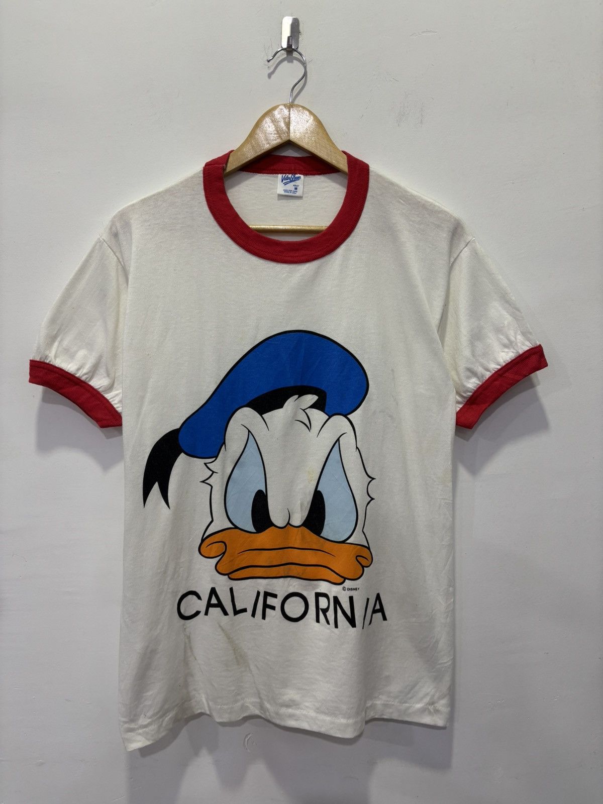 Disney × Vintage Vintage Donald Duck California Ringer Tshirt Size US M / EU 48-50 / 2 - 1 Thumbnail