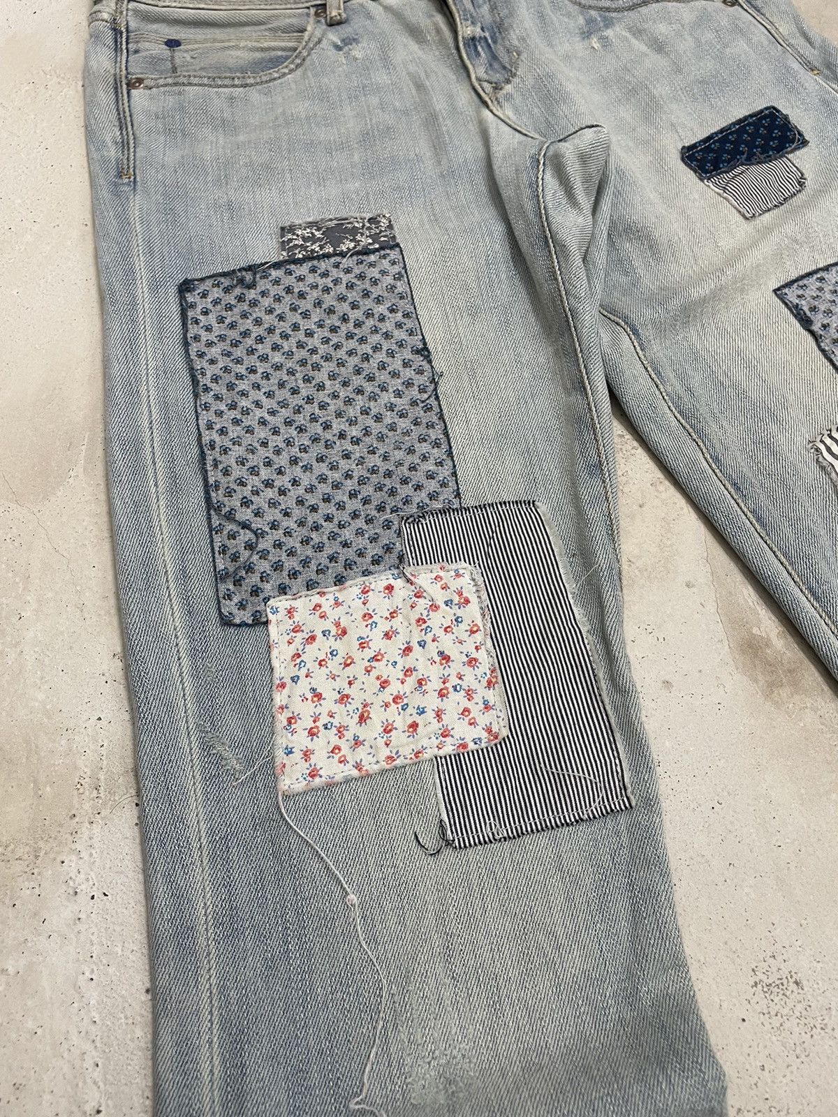 Designer × Japanese Brand Gap 1969 Summer Wear Soft Distress Denim Kapital Boro Style Size US 31 - 10 Thumbnail