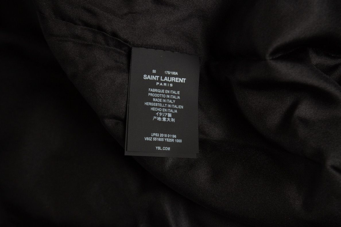 Saint Laurent Paris Saint Laurent, Crystal velvet teddy bomber 2018 Size US L / EU 52-54 / 3 - 6 Thumbnail