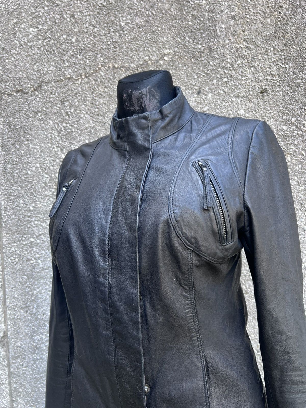 Rick Owens Real Leather Avant Garde Vintage Jacket Size M / US 6-8 / IT 42-44 - 3 Thumbnail
