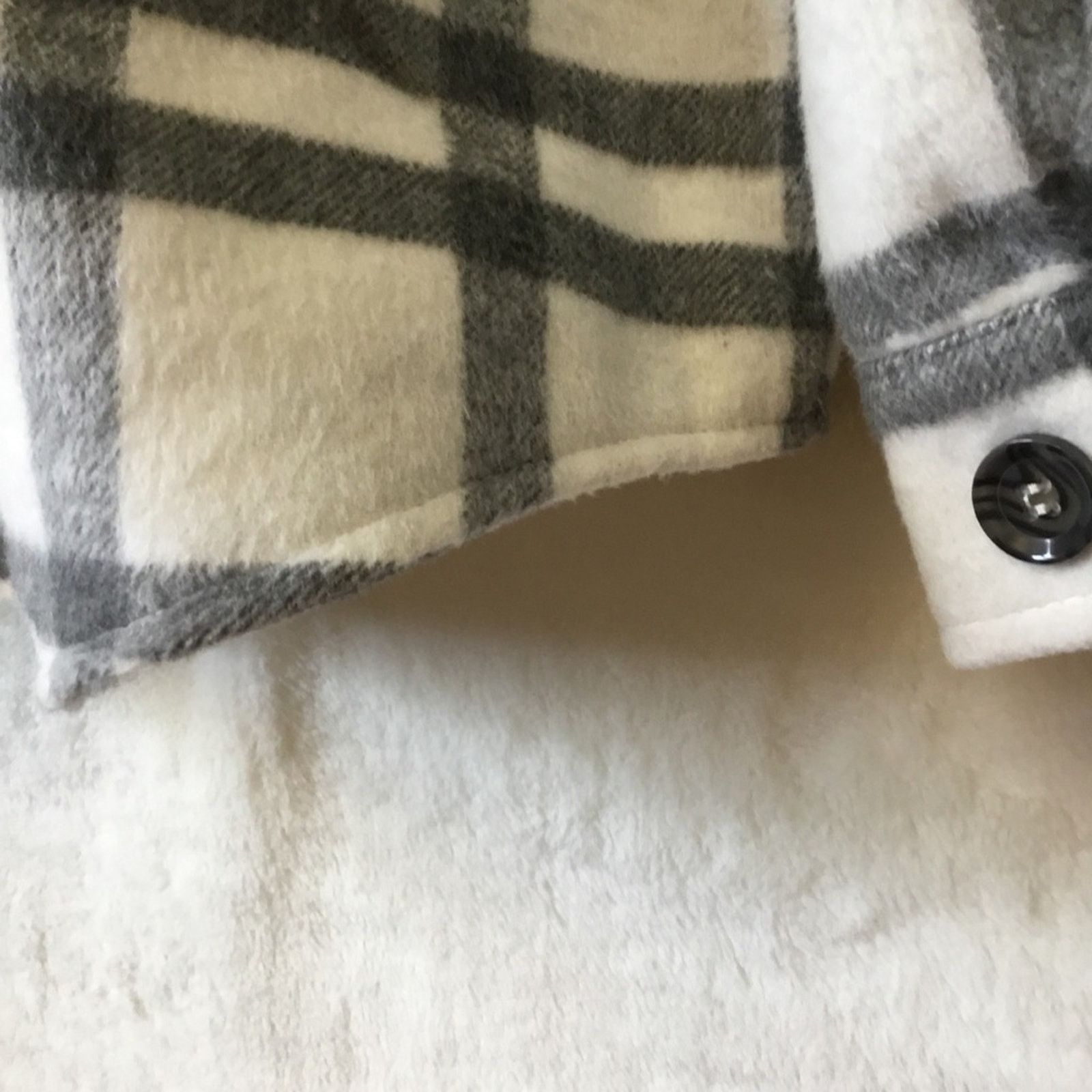 Other Thread & Supply Grey White Plaid Button Lined Jacket Size XS / US 0-2 / IT 36-38 - 12 Thumbnail