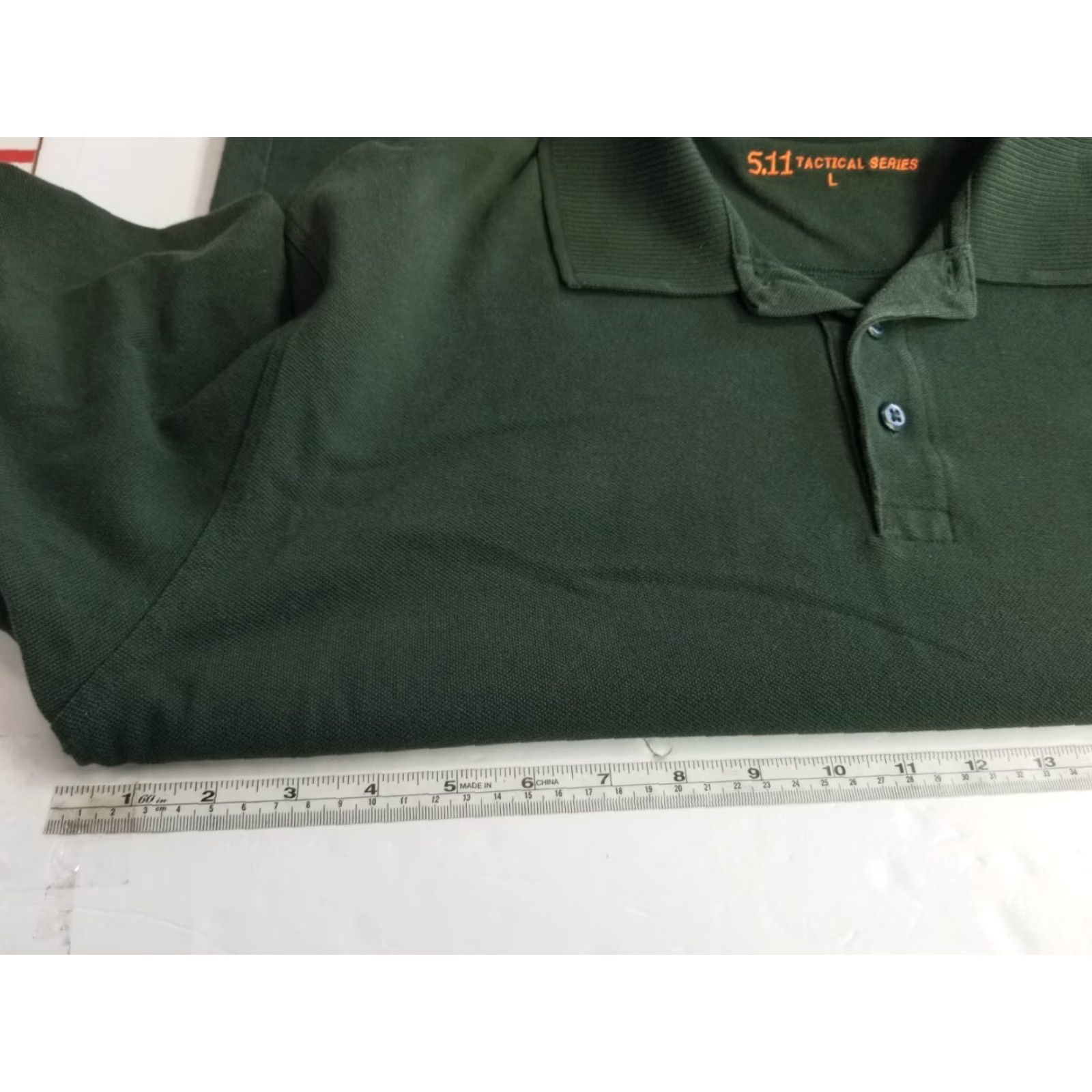 Vintage 5.11 Tactical Shirt Men's Green Short Sleeve Performance Polo Shirt Large Size US L / EU 52-54 / 3 - 3 Thumbnail