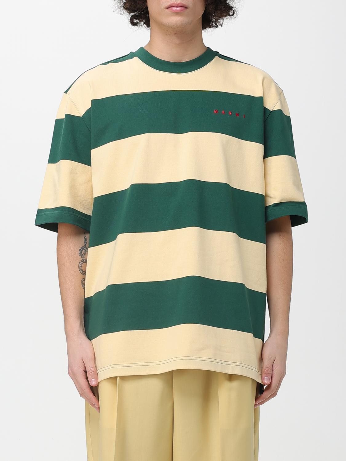 Marni Marni T-Shirt Men Green Size US XL / EU 56 / 4 - 1 Thumbnail