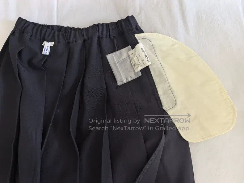 Comme des Garcons Comme Des Garcons size S Dark blue half skirt Size 23" - 3 Thumbnail
