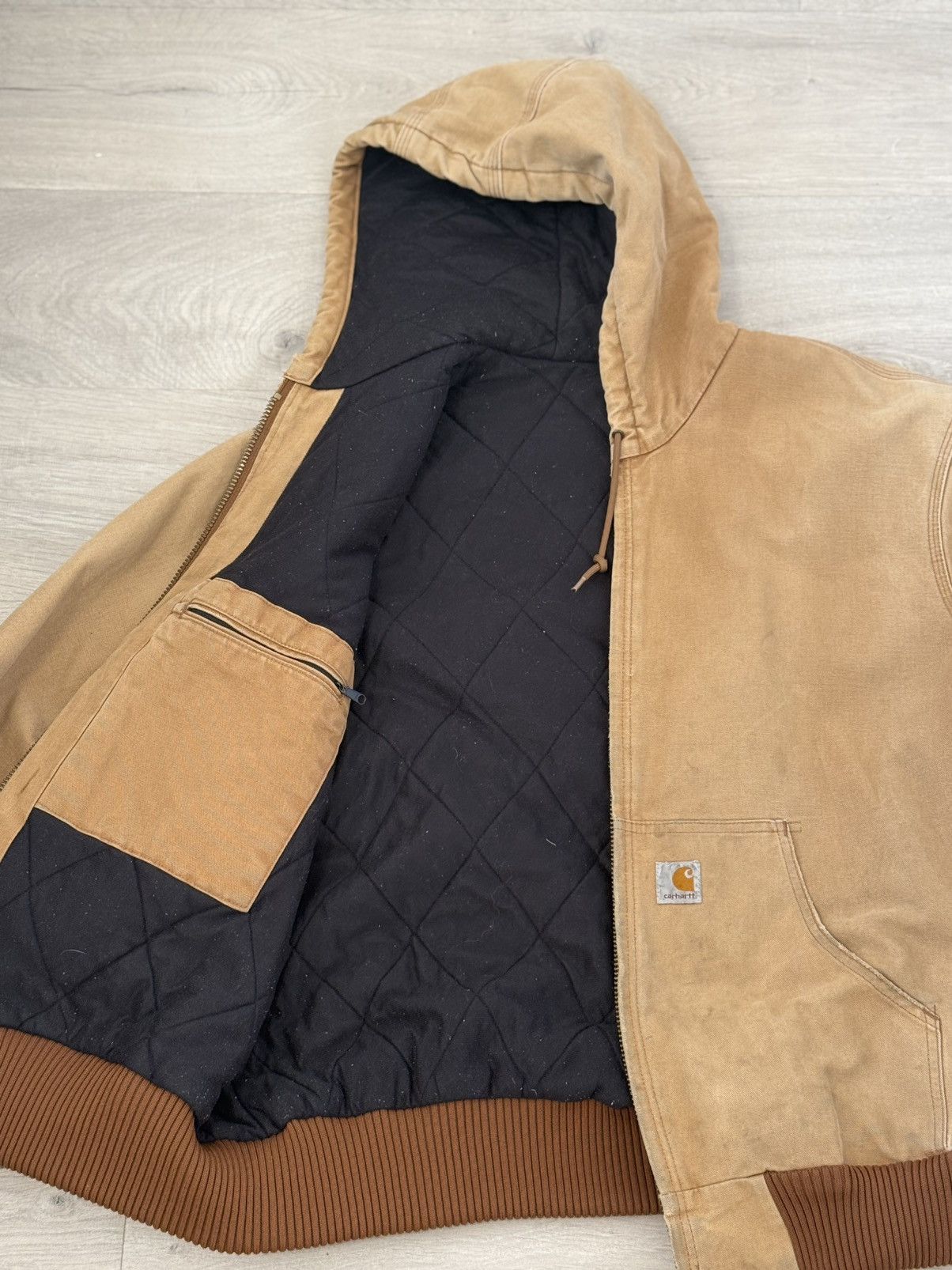 Carhartt Vintage Carhartt zip up hooded jacket Size US XL / EU 56 / 4 - 2 Thumbnail