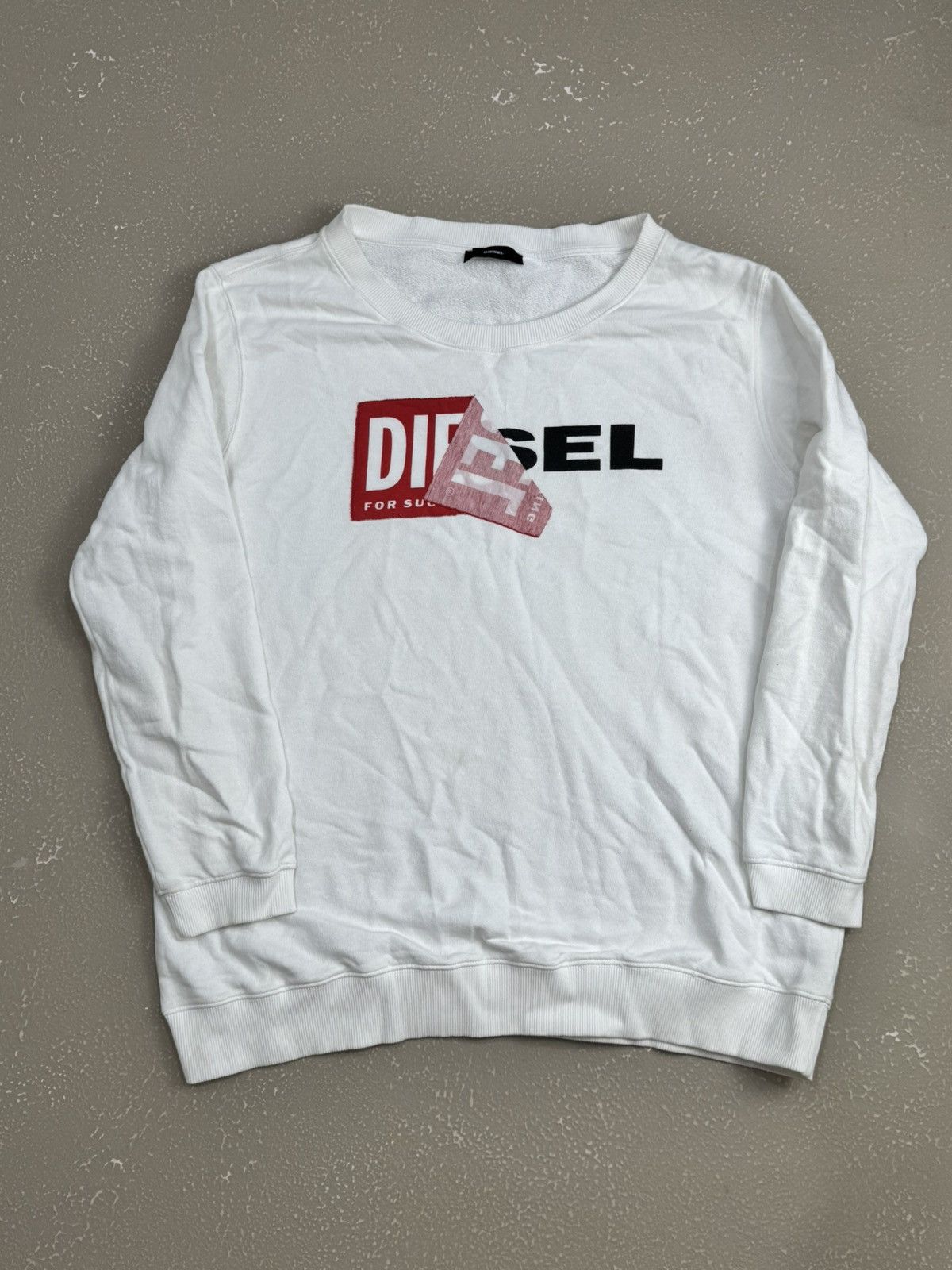 Diesel Diesel women’s big logo crew neck sweatshirt pullover Size XL / US 12-14 / IT 48-50 - 1 Thumbnail