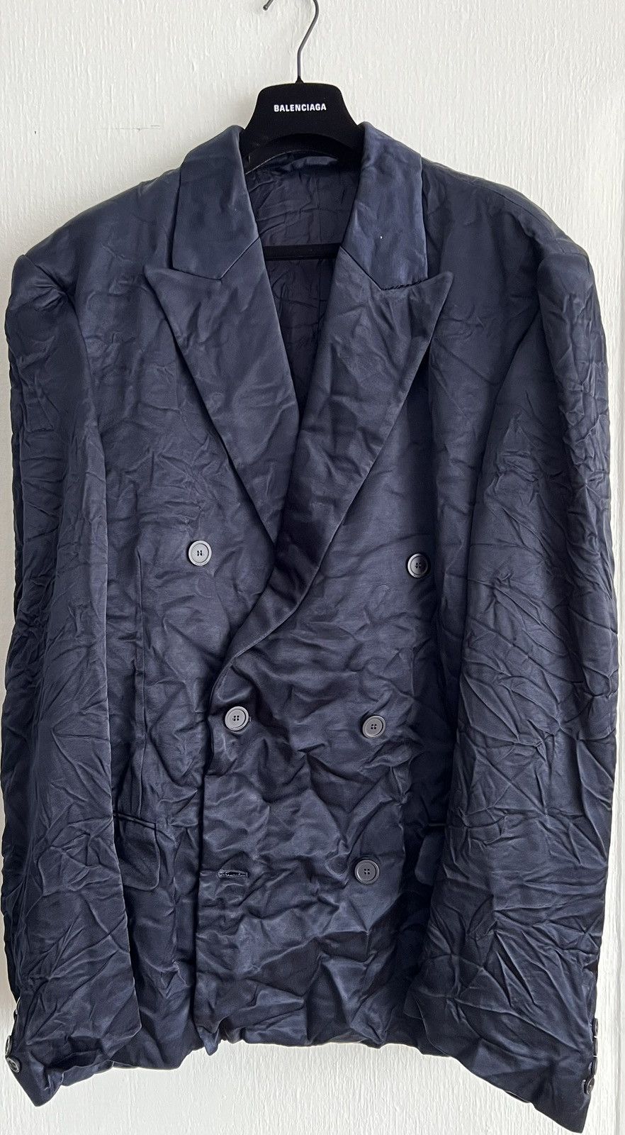 Balenciaga Balenciaga Steroid DB Jacket Navy Size XXL / US 16-18 / IT 52-54 - 1 Thumbnail