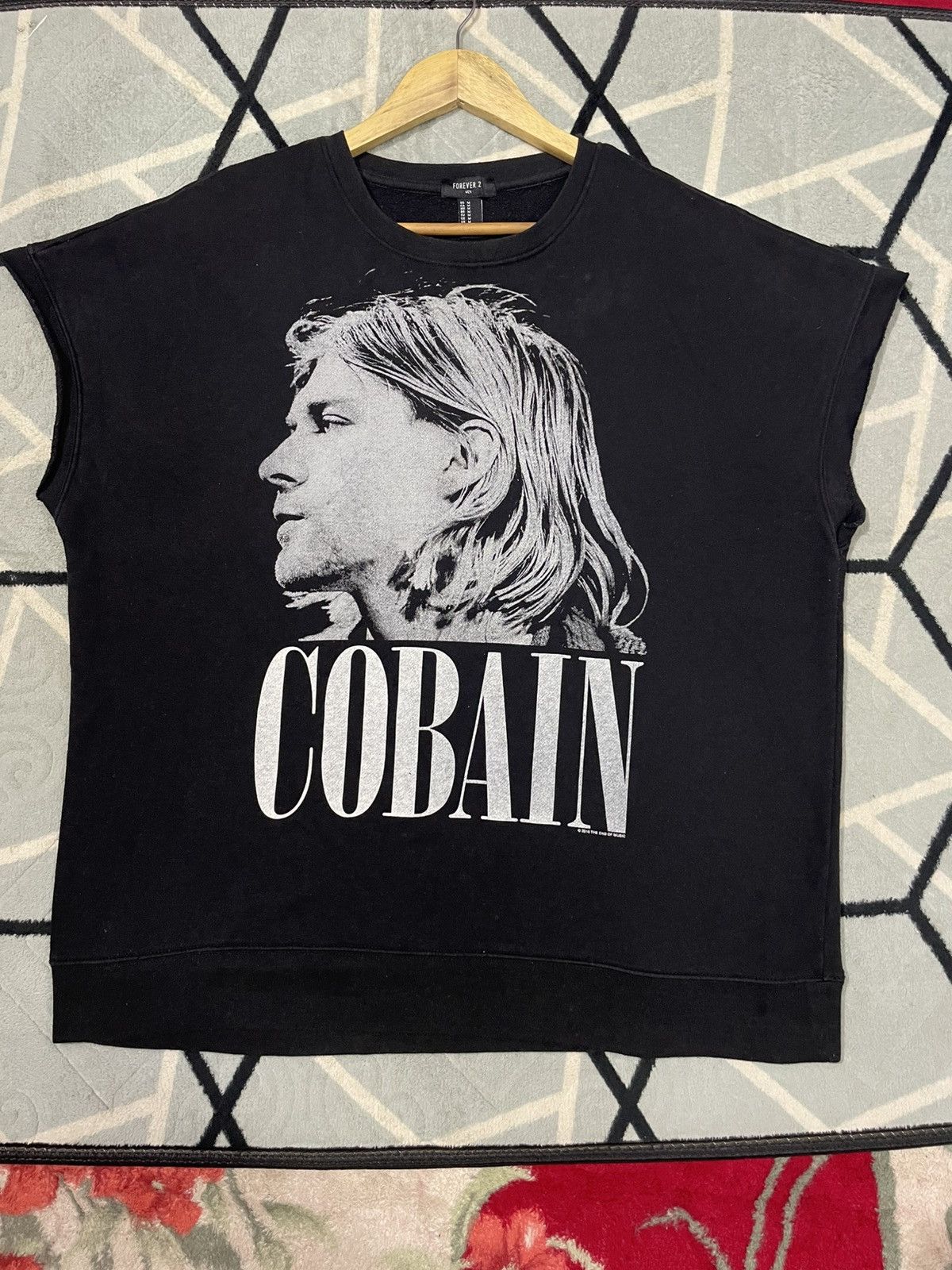 Band Tees × Vintage Vintage Kurt Cobain Sweashirt Sleveless Size US M / EU 48-50 / 2 - 1 Thumbnail