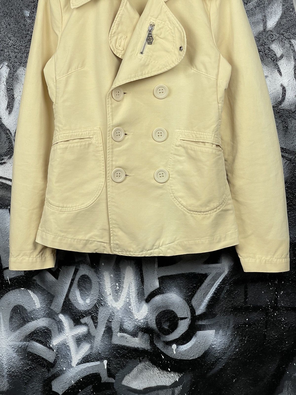 Diesel Diesel Y2K Vintage Beige Cotton Trench Coat Jacket Size L Size L / US 10 / IT 46 - 3 Thumbnail