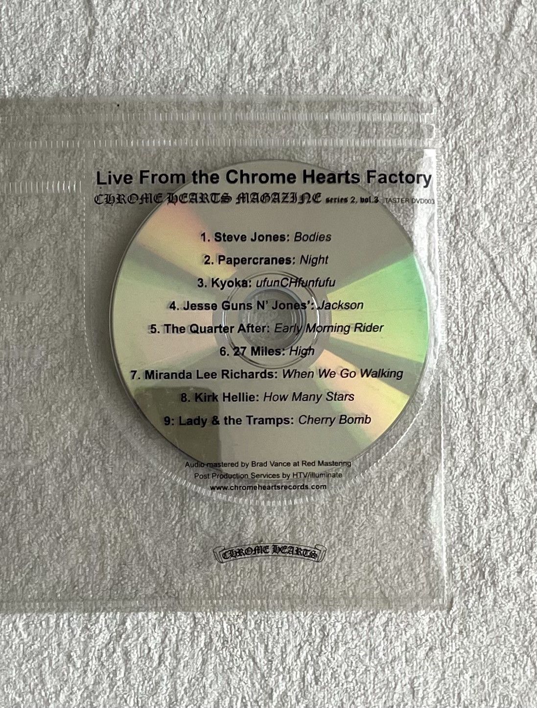 Chrome Hearts Chrome hearts series 2 vol. 3 DVD “live from the CH Factory” Size ONE SIZE - 2 Thumbnail