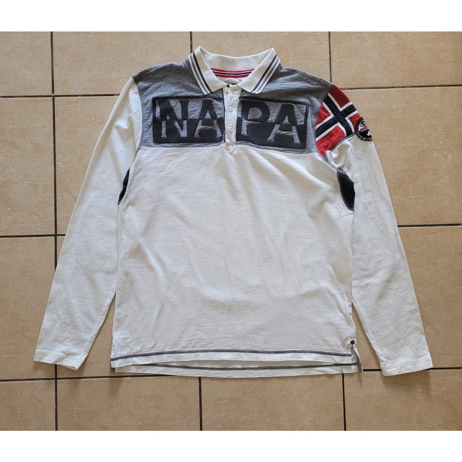 Napapijri Napapjiri Big Logo polo longsleeve Size US XL / EU 56 / 4 - 1 Thumbnail