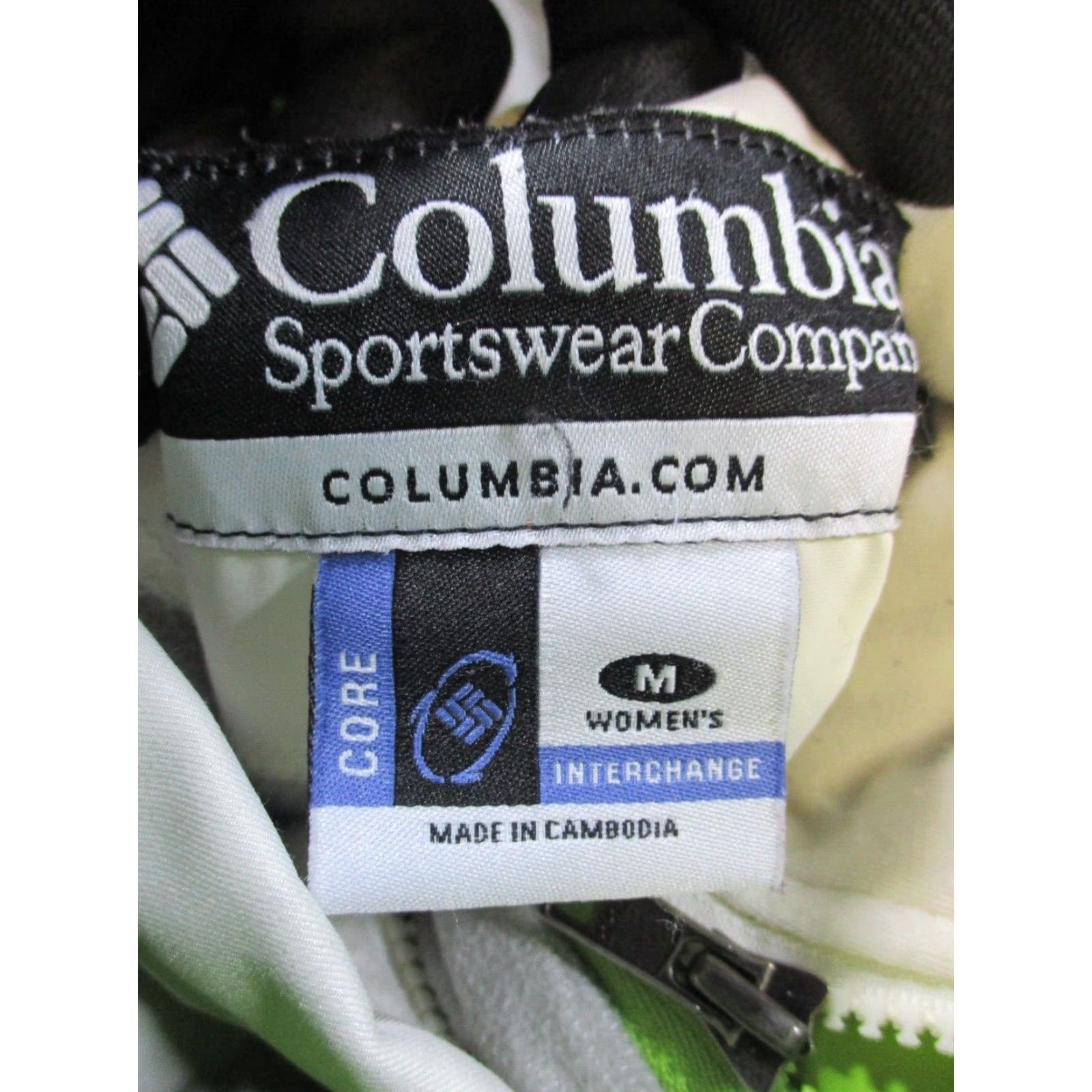 Vintage Vtg Columbia Jacket Womens M Green White Lime Omni-Tech 3-IN-1 Jacket Mens Womens Size M / US 6-8 / IT 42-44 - 5 Thumbnail