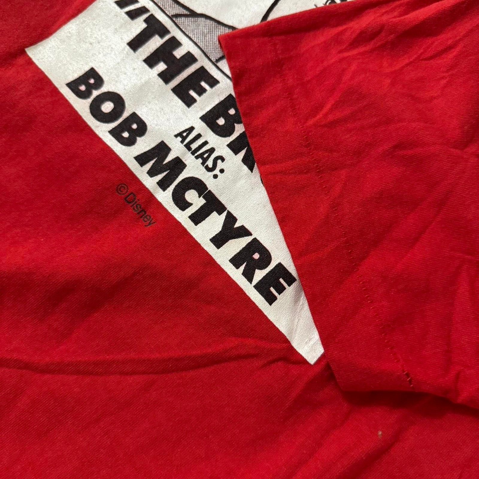 Disney Vintage 90s Mickey “ Wanted: The Brow” Tee Size US XL / EU 56 / 4 - 3 Thumbnail