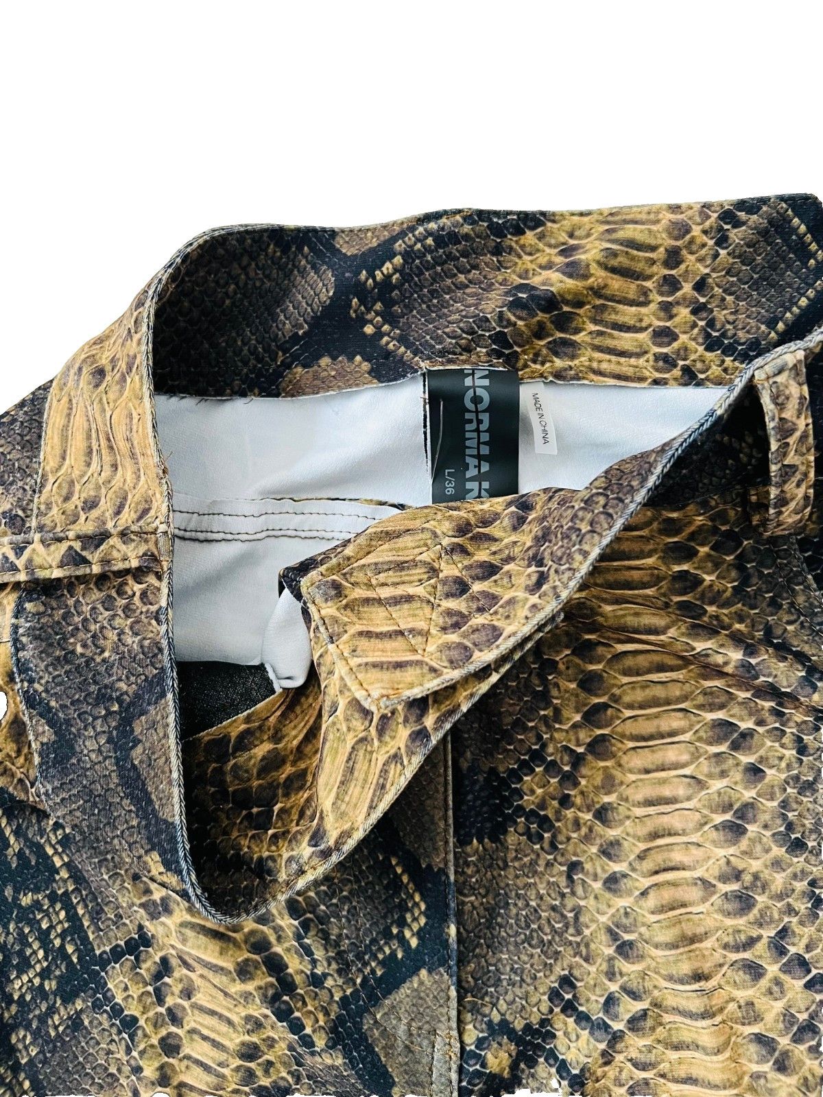 Norma Kamali Norma Kamali High-Waist Pencil Pants Python ( L/36 ) Size 22" - 8 Thumbnail