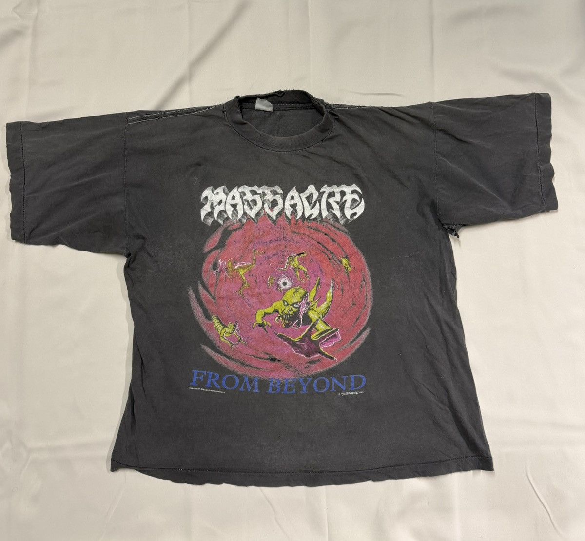 Vintage 1991 Massacre from beyond t-shirt Size US XL / EU 56 / 4 - 1 Thumbnail