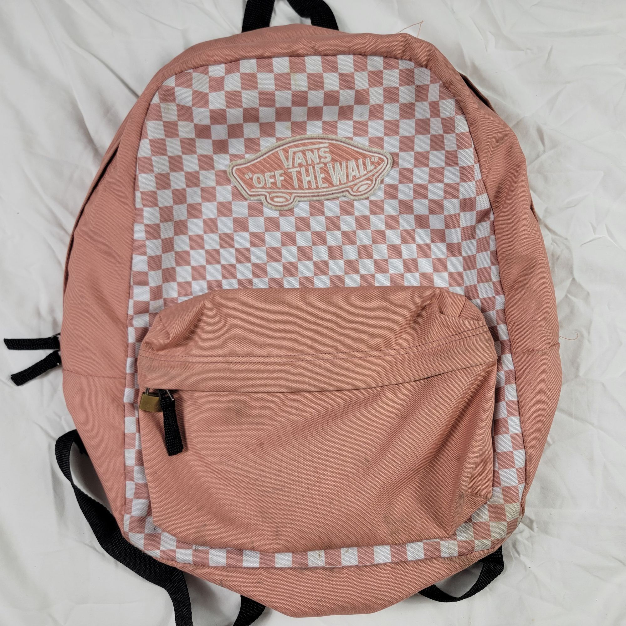 Vans Vans Off The Wall Pink Checkerboard Backpack Casual Travel O Size ONE SIZE - 1 Thumbnail