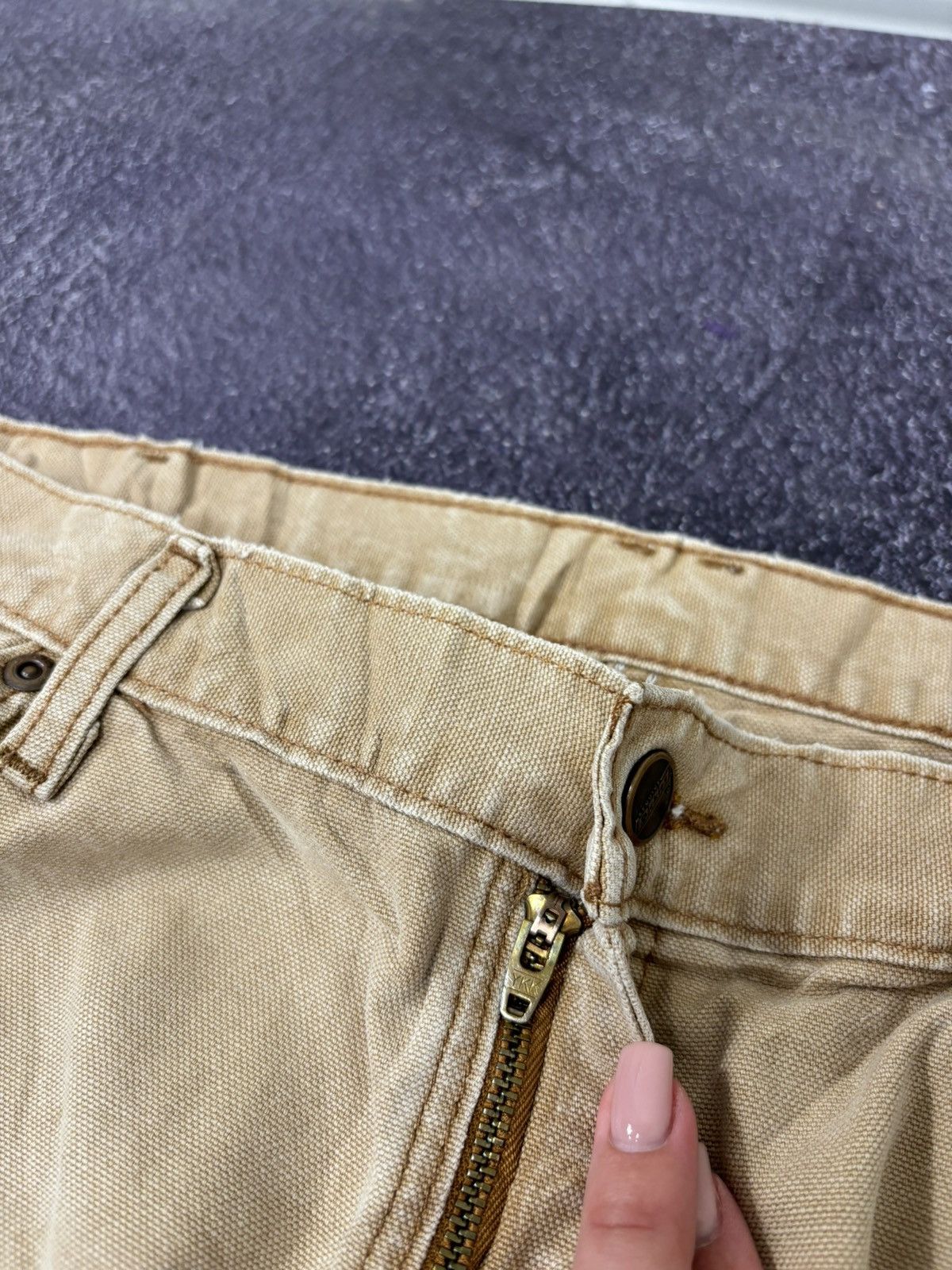 Dickies Vintage Dickies Faded Cream USA Hype Baggy Pants Jeans Size US 36 / EU 52 - 16 Thumbnail