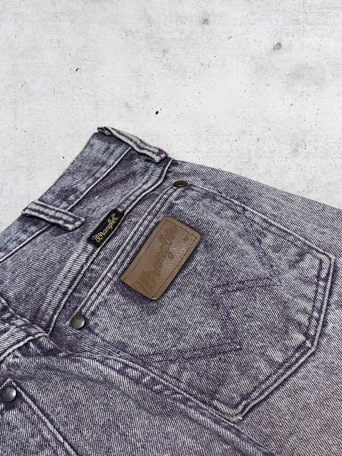 Wrangler VINTAGE WRANGLER DESIGNER USA OG PURPLE FADED POP DENIM Size US 27 - 18 Thumbnail
