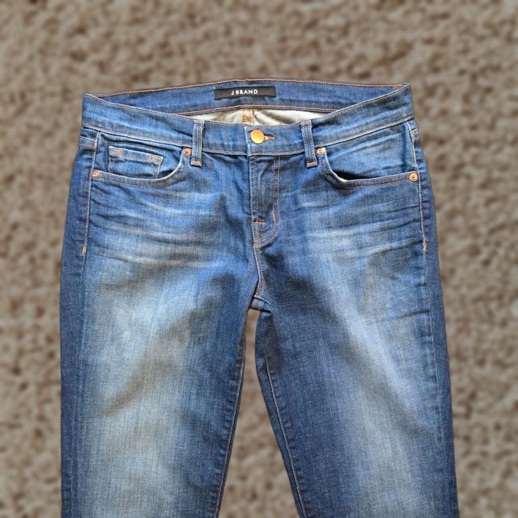 J Brand J Brand Jeans Womens 25 Blue Karma Mid Rise Super Skinny Stretch Casual Jeans Size 42" / US 20 - 1 Thumbnail