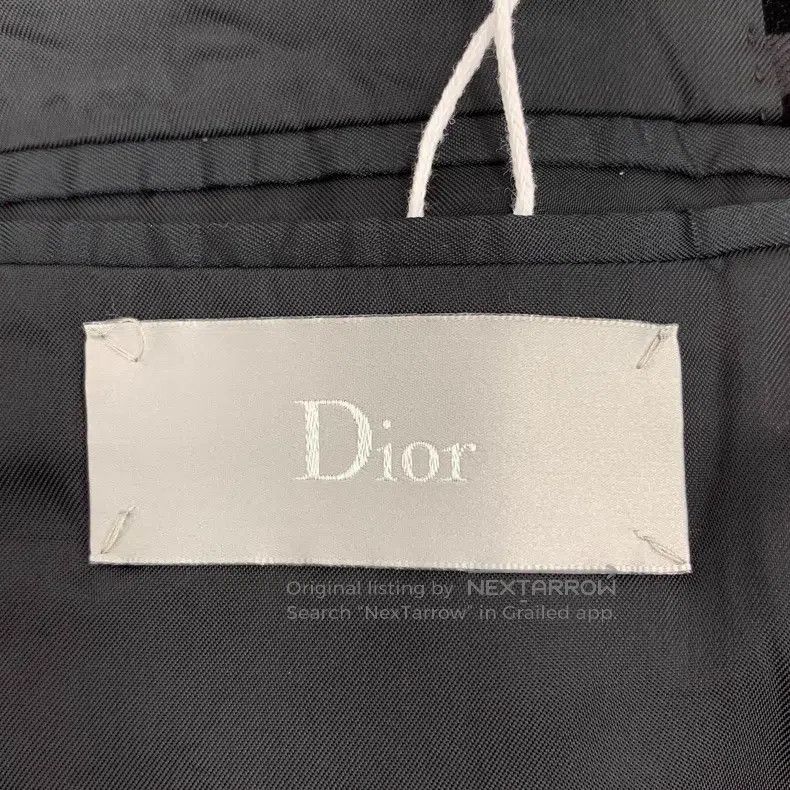 Dior Dior Black thorn full-print wool lapel single-breasted lon Size 44R - 5 Thumbnail