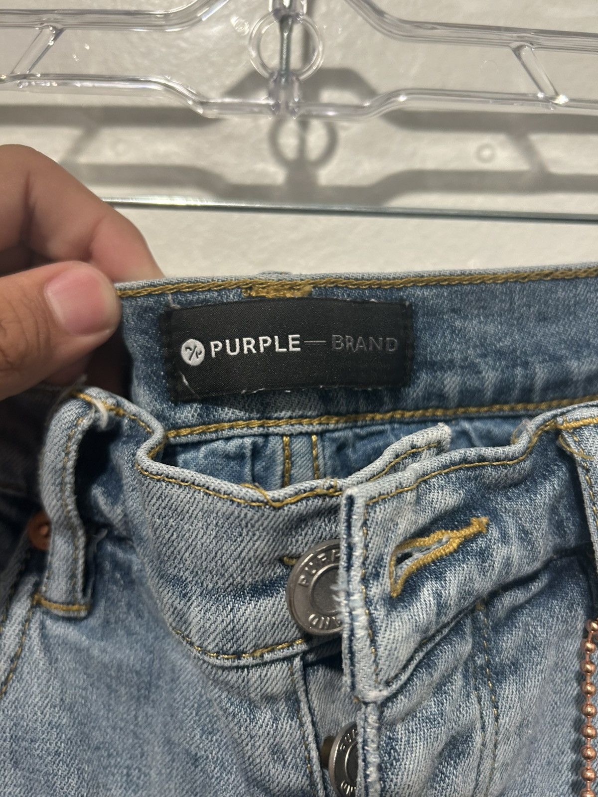Purple Brand Purple jeans blue indigo Size US 34 / EU 50 - 5 Thumbnail