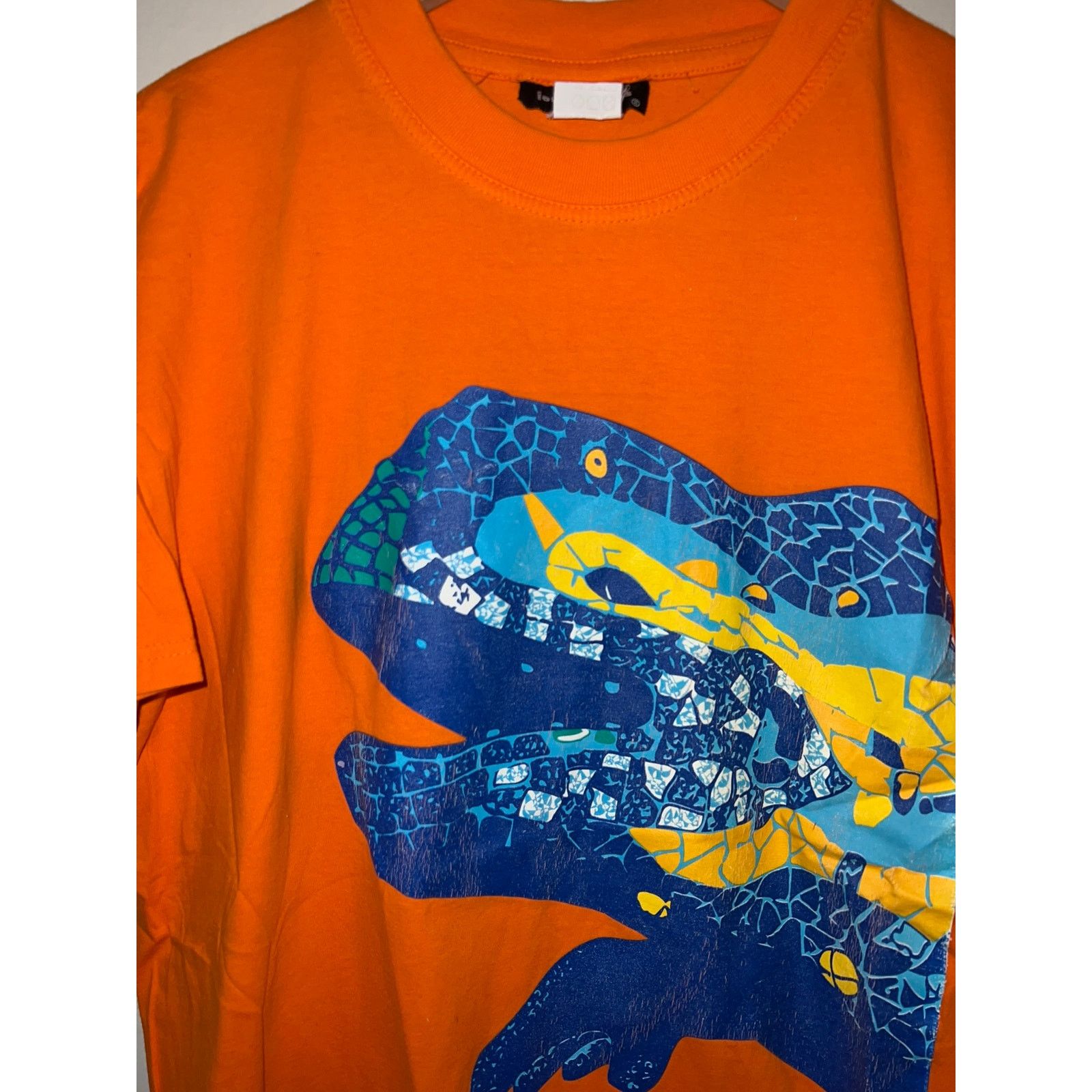 Vintage Y2K Jordi Nogues Lizard Blue Art Artwork Shirt 2000s Large Size US L / EU 52-54 / 3 - 2 Thumbnail