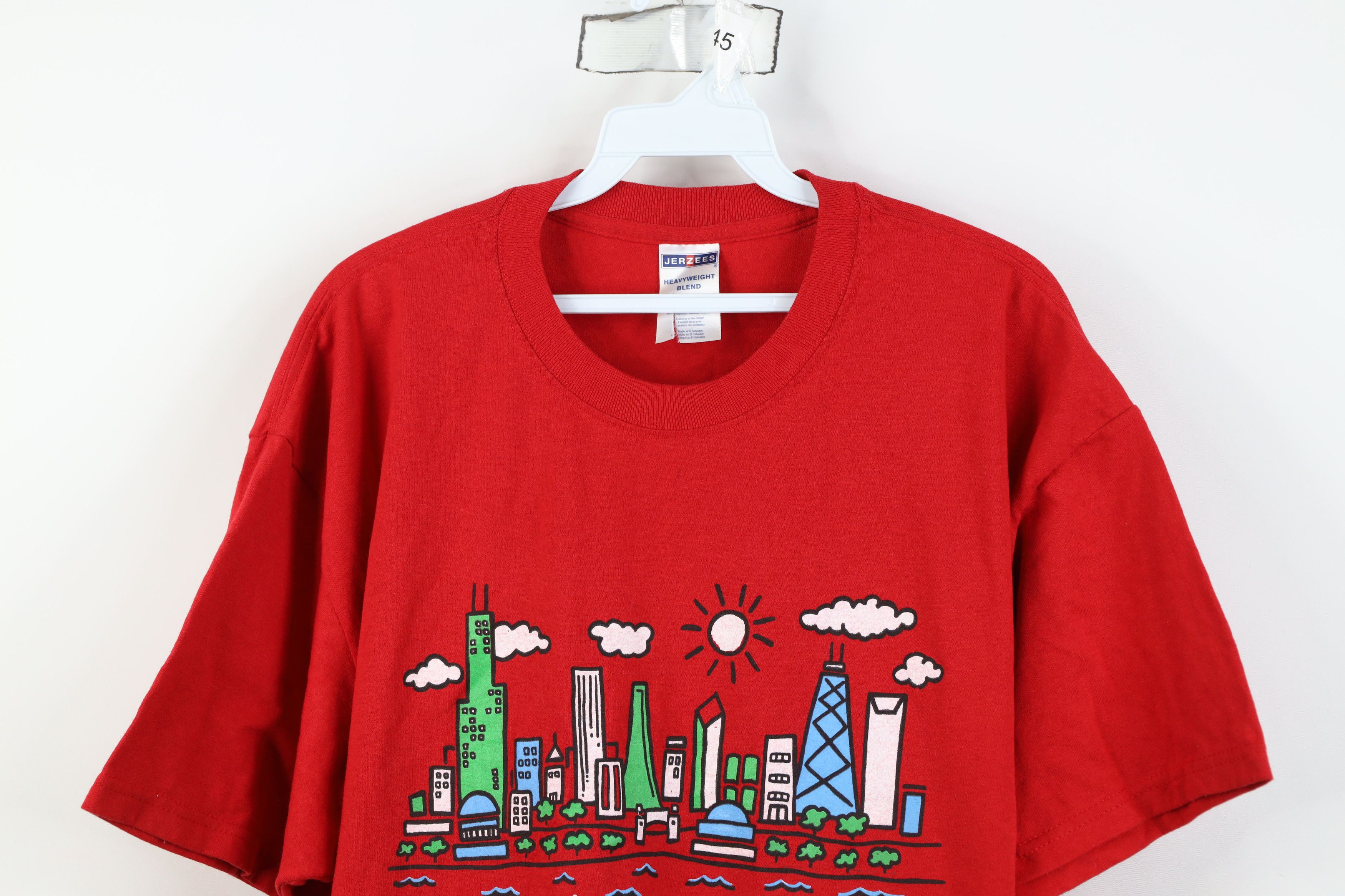 Vintage Vintage Y2K Streetwear Art Chicago Skyline City T-Shirt Size US XL / EU 56 / 4 - 2 Thumbnail
