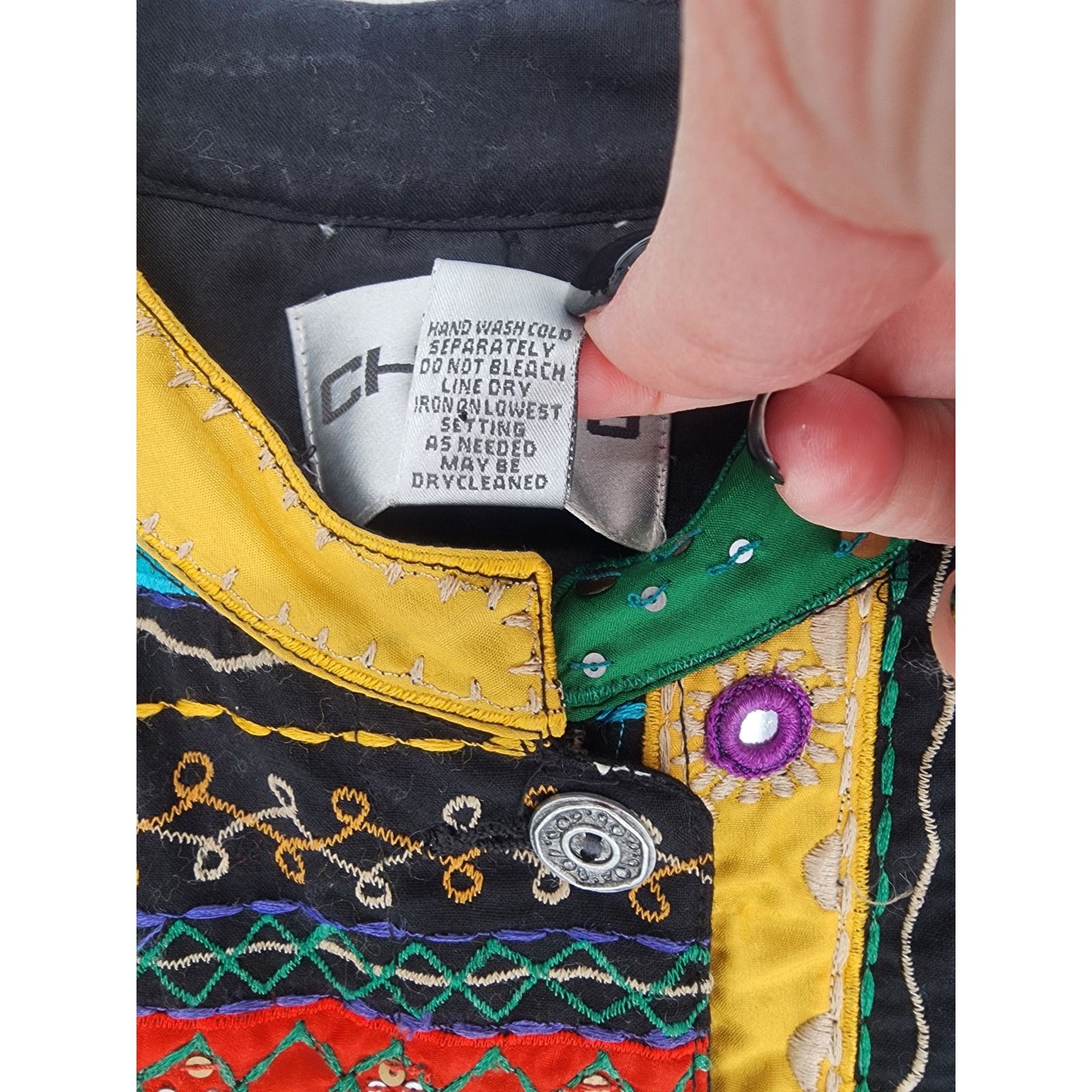 Chicos Chicos Colorful Embroidered Jacket Women's Size Large Size L / US 10 / IT 46 - 5 Thumbnail