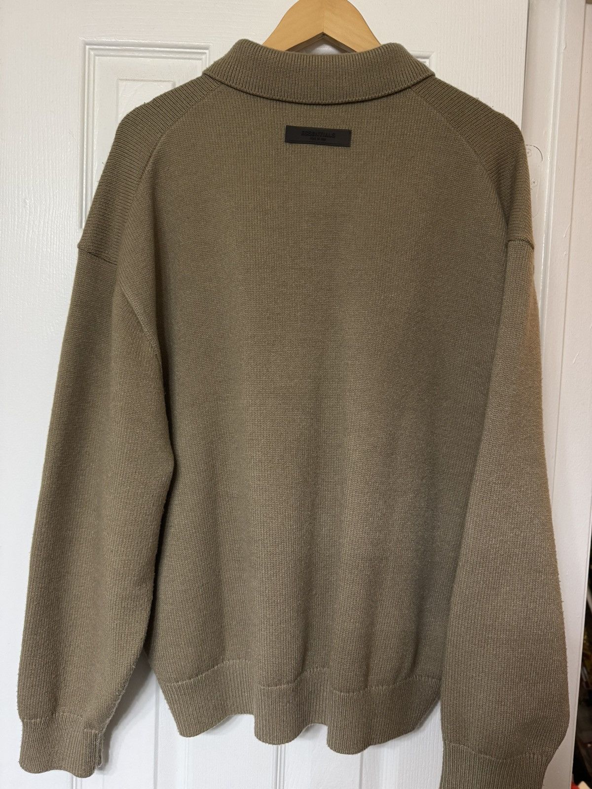 Essentials FW22 Fear of God Essentials Polyester Tan Polo Knit Beige Size US S / EU 44-46 / 1 - 4 Thumbnail