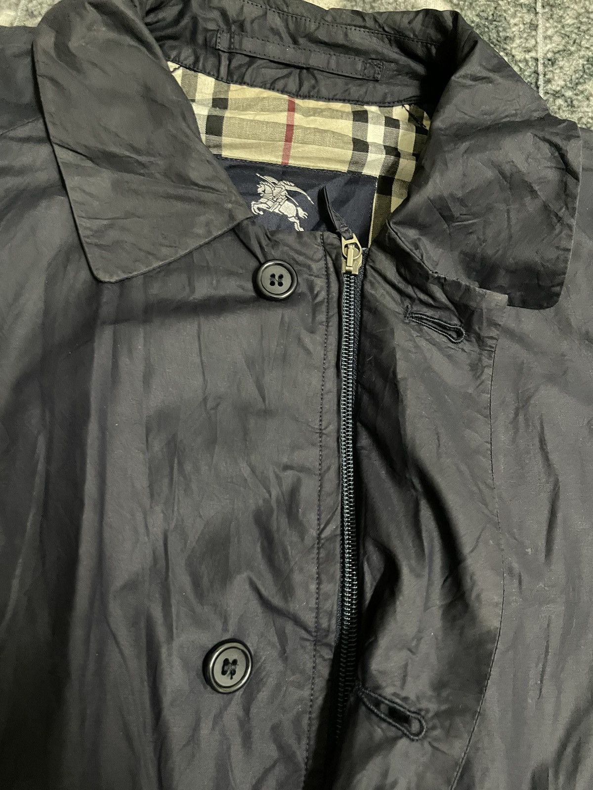 Burberry × Designer BURBERRY LONDON NYLON LIGHT JACKET Size US L / EU 52-54 / 3 - 6 Thumbnail