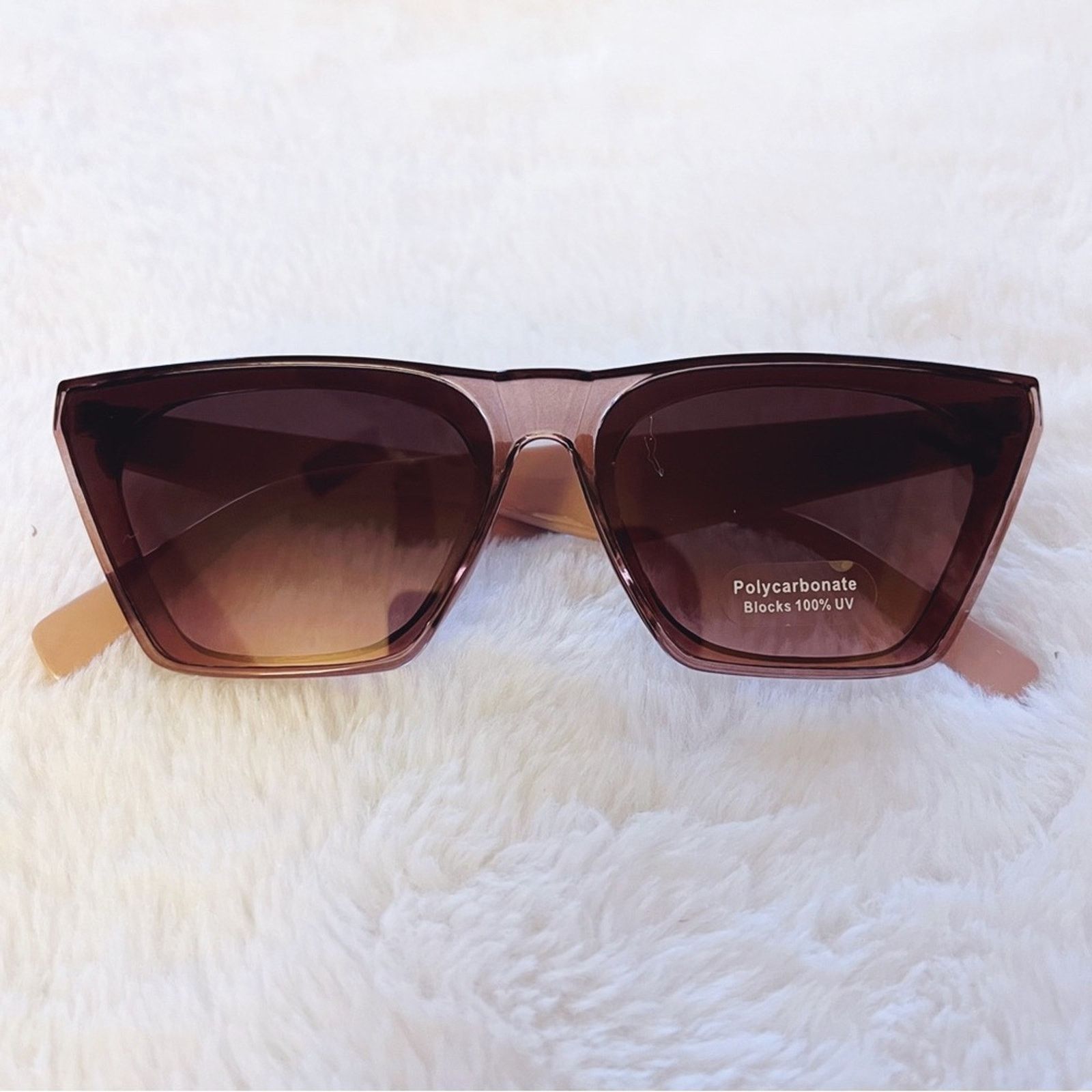 Other Lucy Clear Purple Sleek Square Frame Sunglasses Size ONE SIZE - 1 Thumbnail