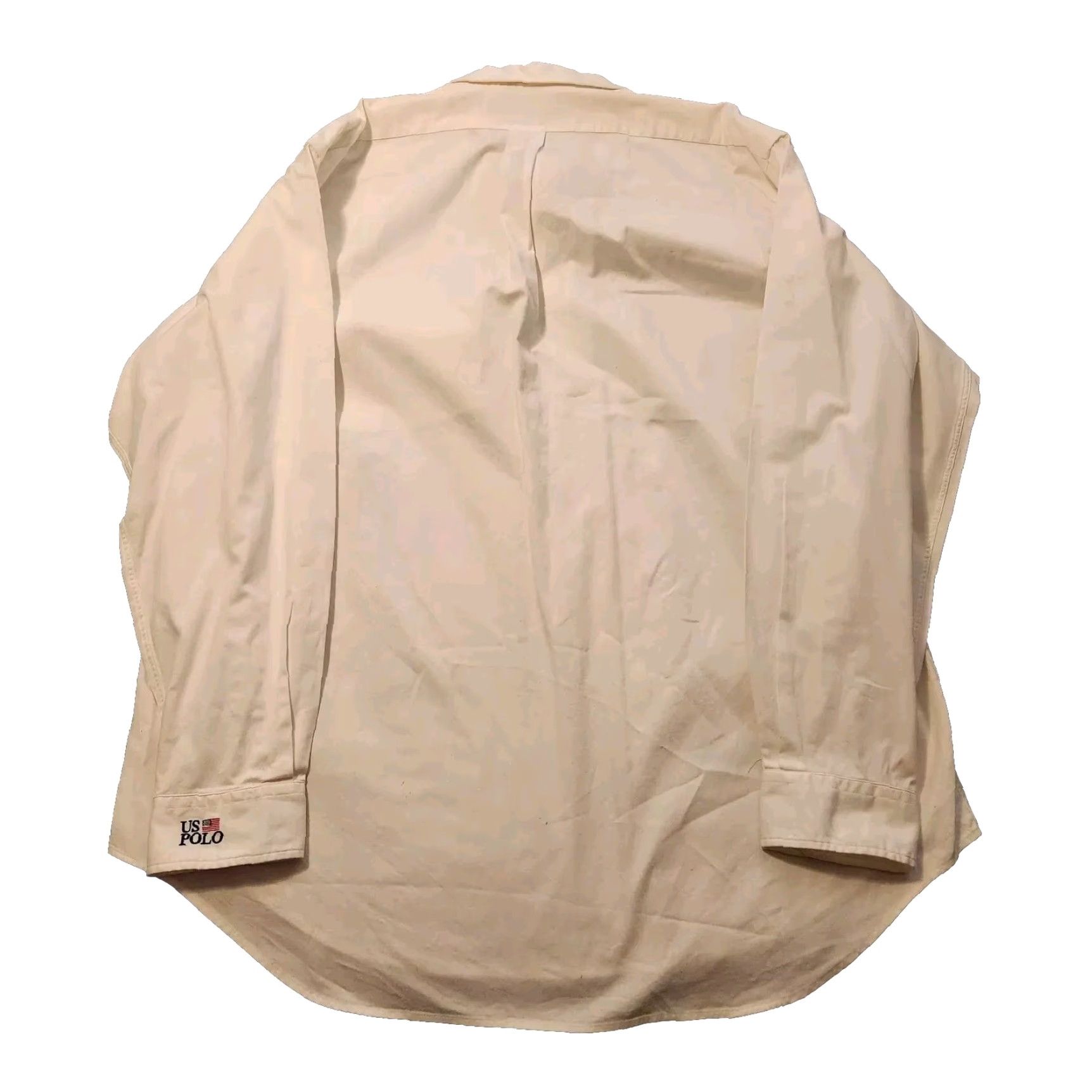 Polo Ralph Lauren VINTAGE Polo Ralph Lauren Rugby Polo White Shirt XL Men Long Sleeve Cotton with Pockets US Polo Sailing Heavy Cotton Size US XL / EU 56 / 4 - 7 Thumbnail