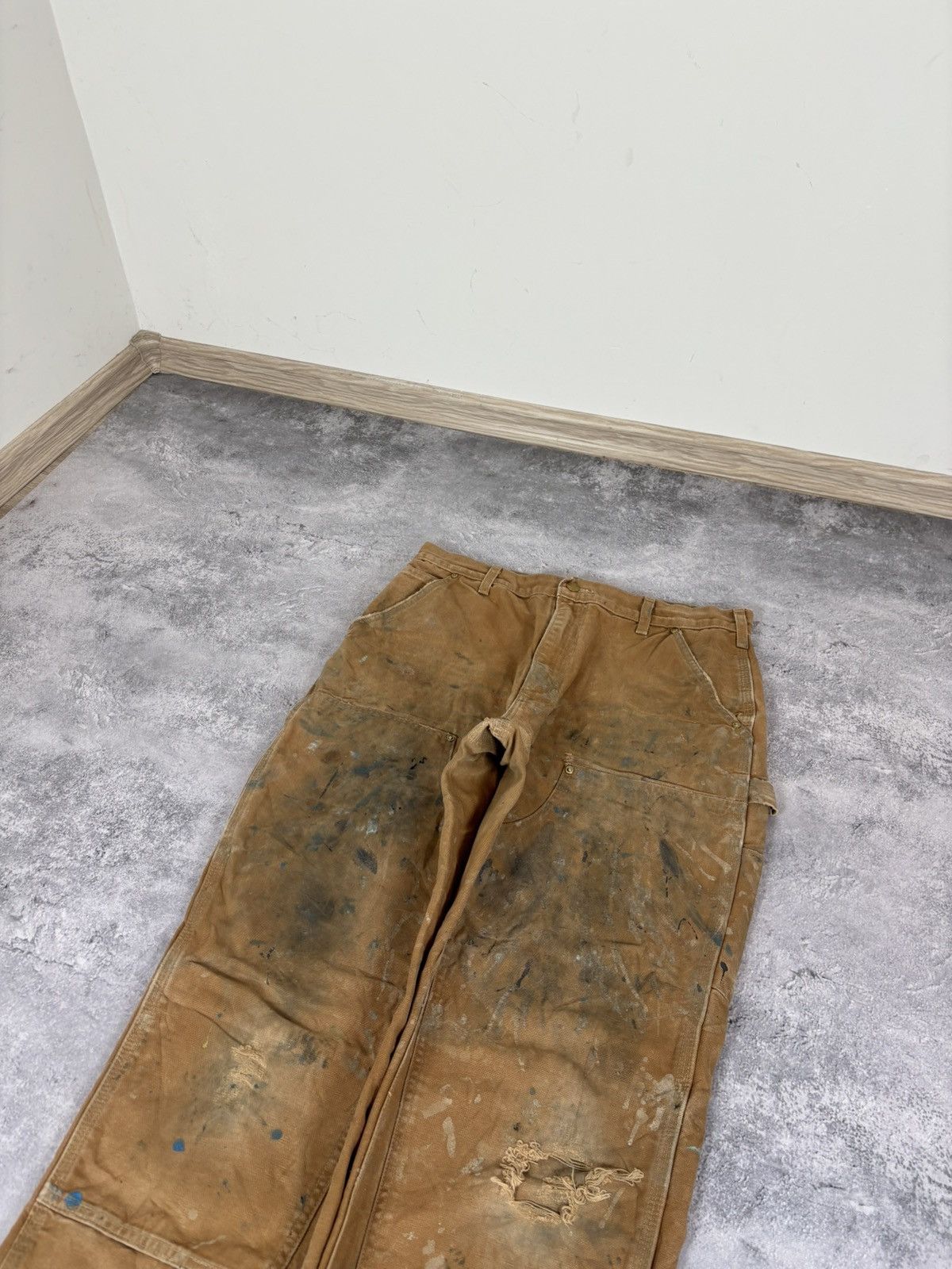 Carhartt Vintage Carhartt Double Knee Pants Jeans Loose Fit B01 BRN Size US 34 / EU 50 - 4 Thumbnail