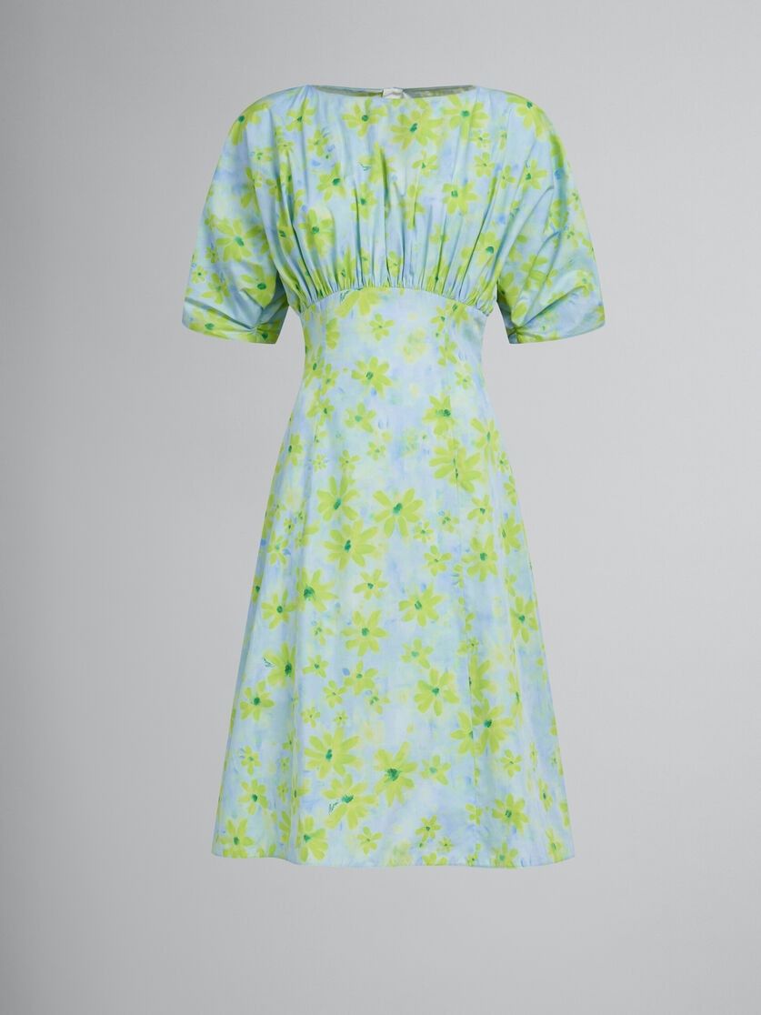 Marni o1w1db10125 Floral Print Cotton Dress in Multicolor Size XL / US 12-14 / IT 48-50 - 1 Thumbnail