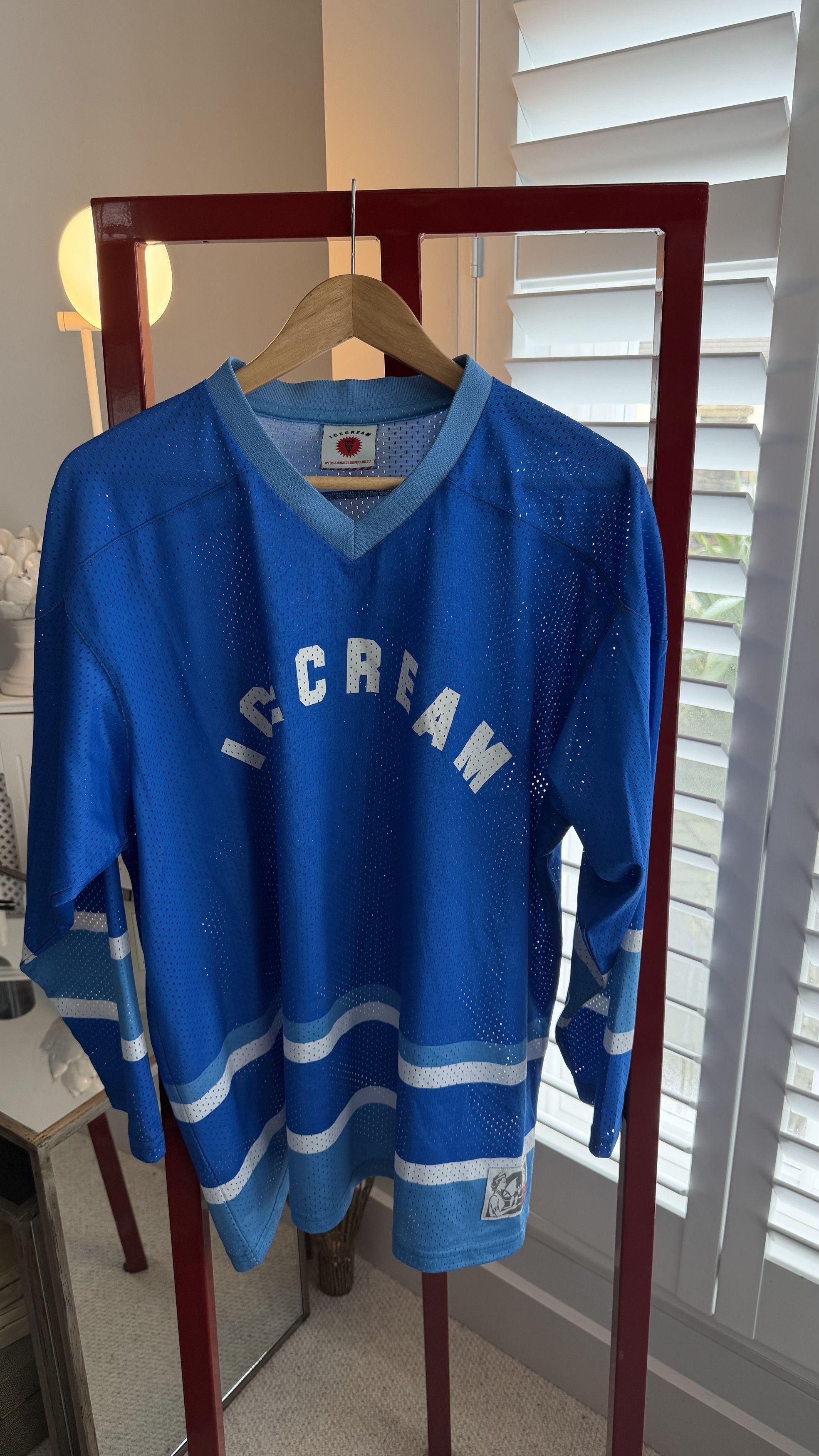 Icecream ICECREAM by Billionaire Boys Club Blue Mesh Hockey Jersey Size US L / EU 52-54 / 3 - 2 Thumbnail